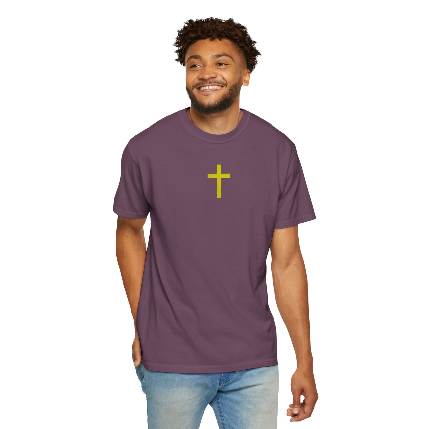 'Jesus is Lord' Font and Back Design Unisex T-Shirt, Christian Apparel