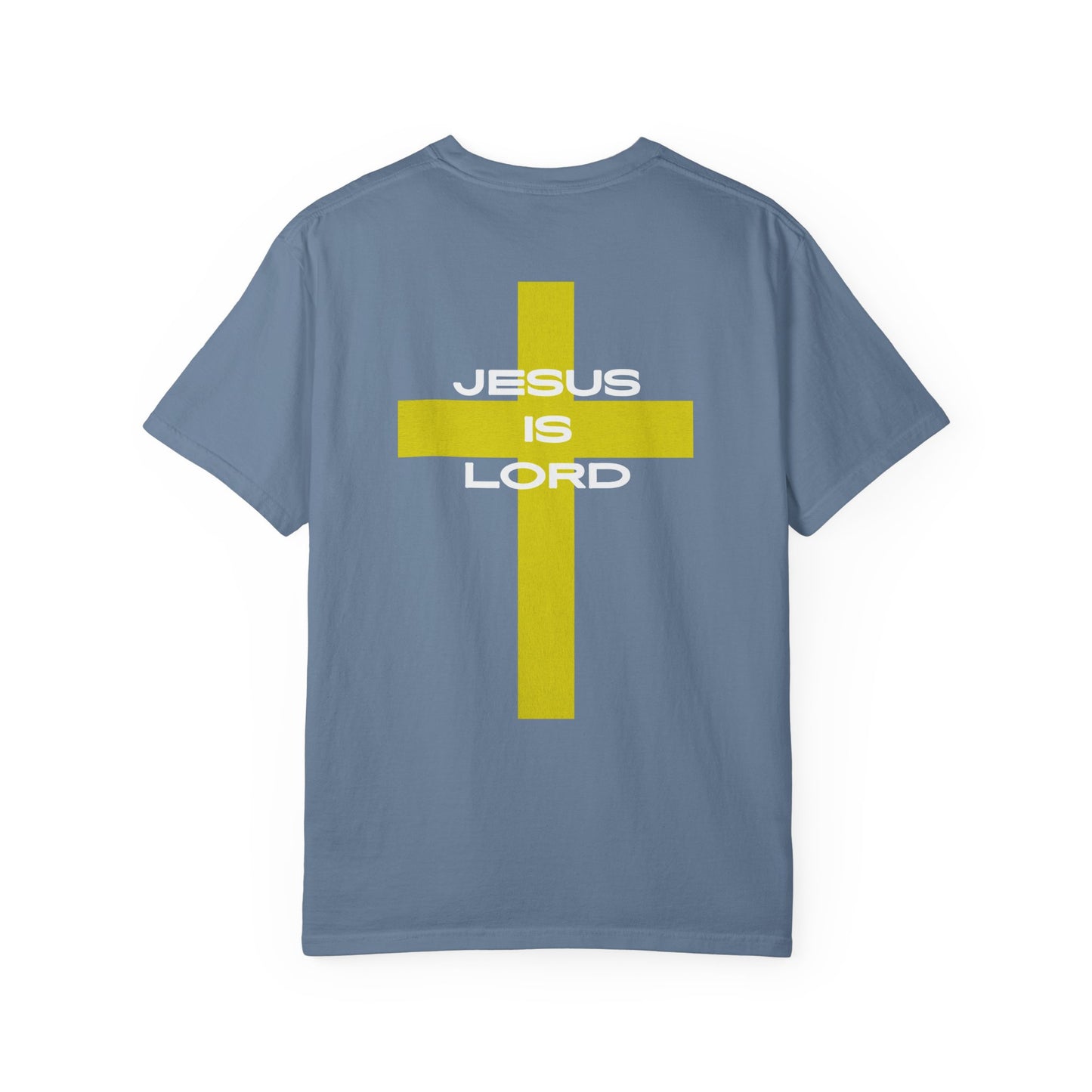 'Jesus is Lord' Font and Back Design Unisex T-Shirt, Christian Apparel