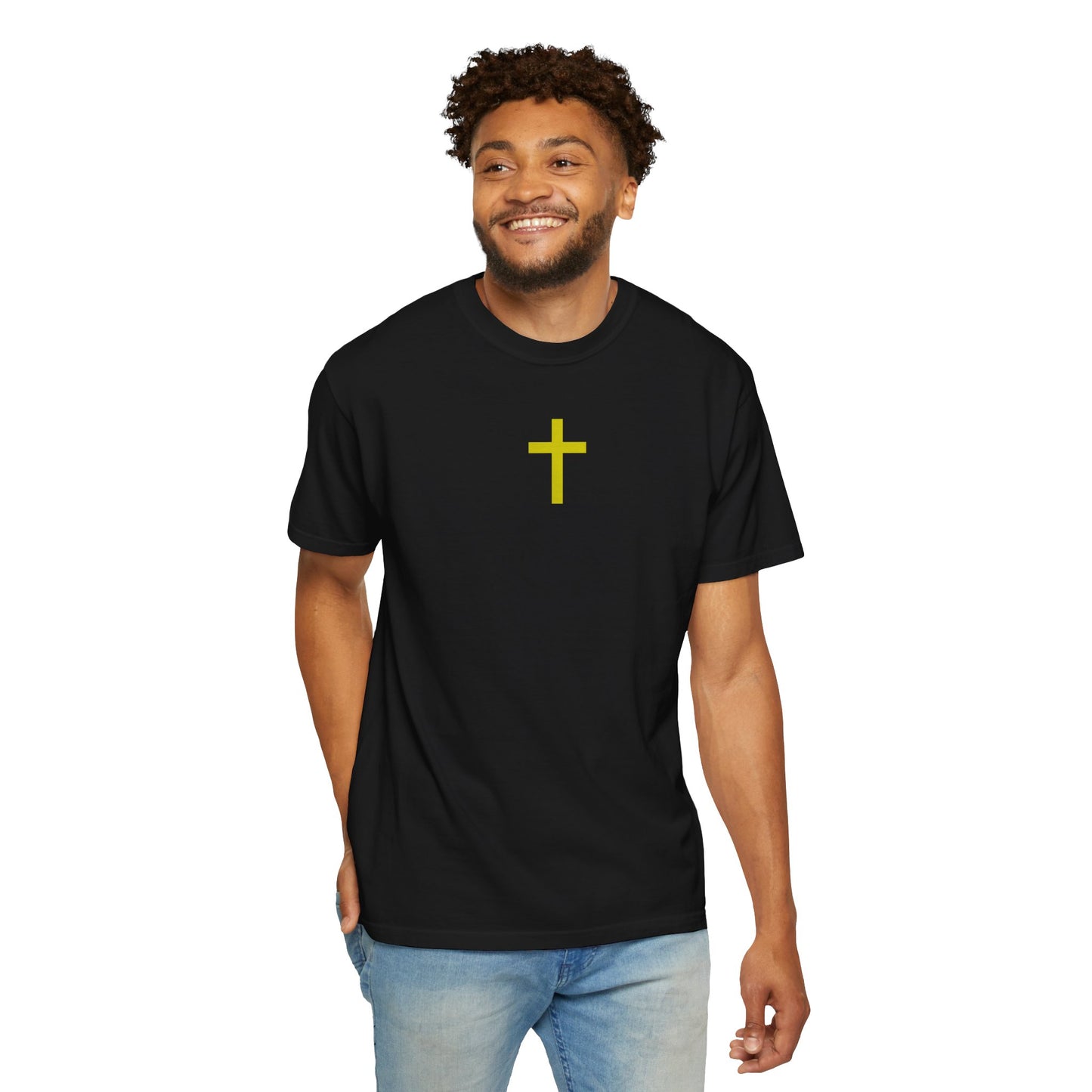 'Jesus is Lord' Font and Back Design Unisex T-Shirt, Christian Apparel