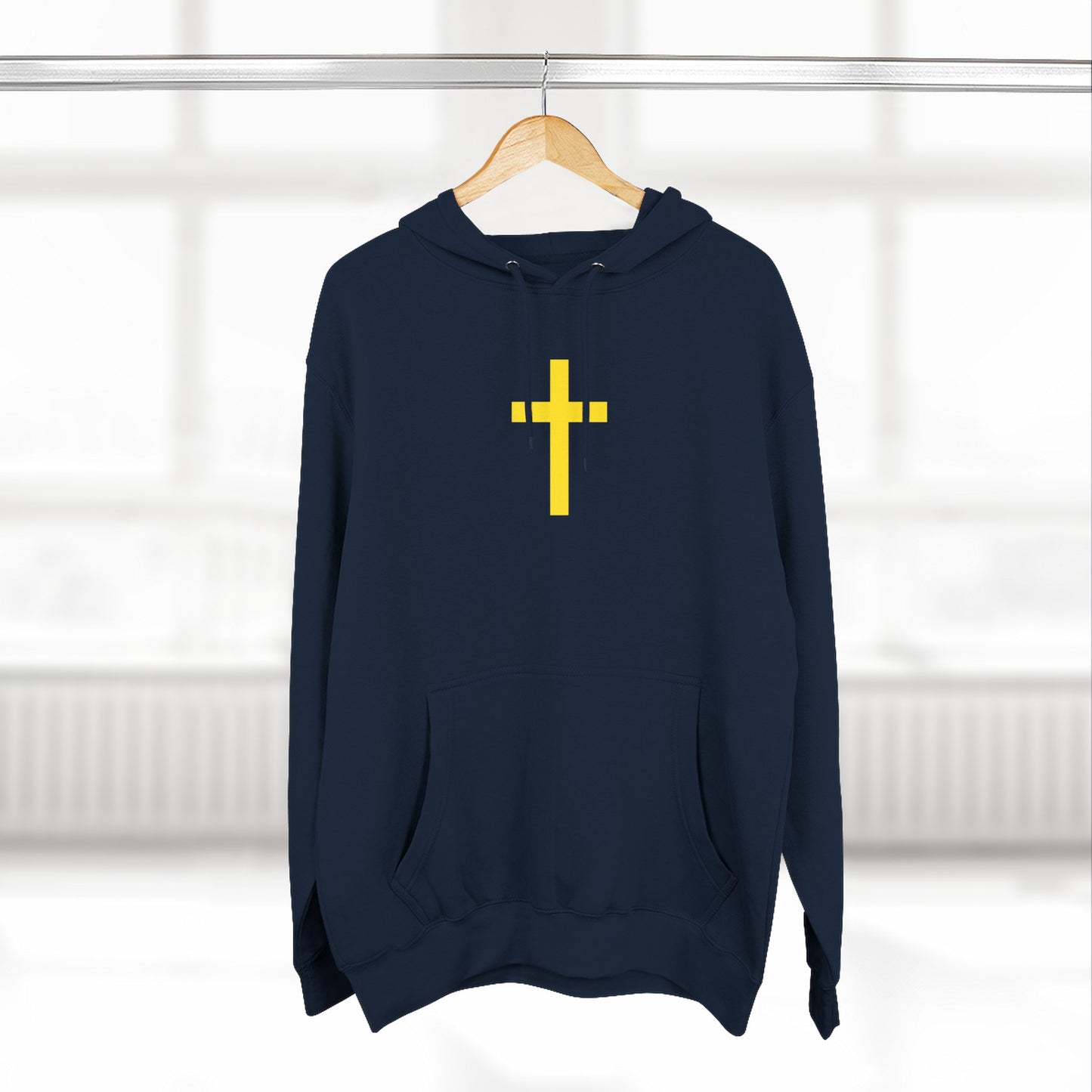 'Jesus is Lord' with Cross Graphic Unisex Hoodie, Jesus Hoodie, Christian Apparel