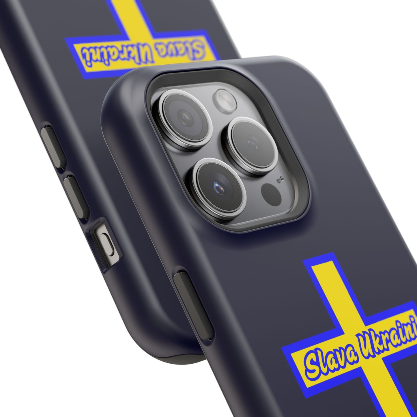 Ukrainian Pride Cross Phone Case, Impact-Resistant Case, 'Slava Ukraini', Support Ukraine, Durable Phone Case