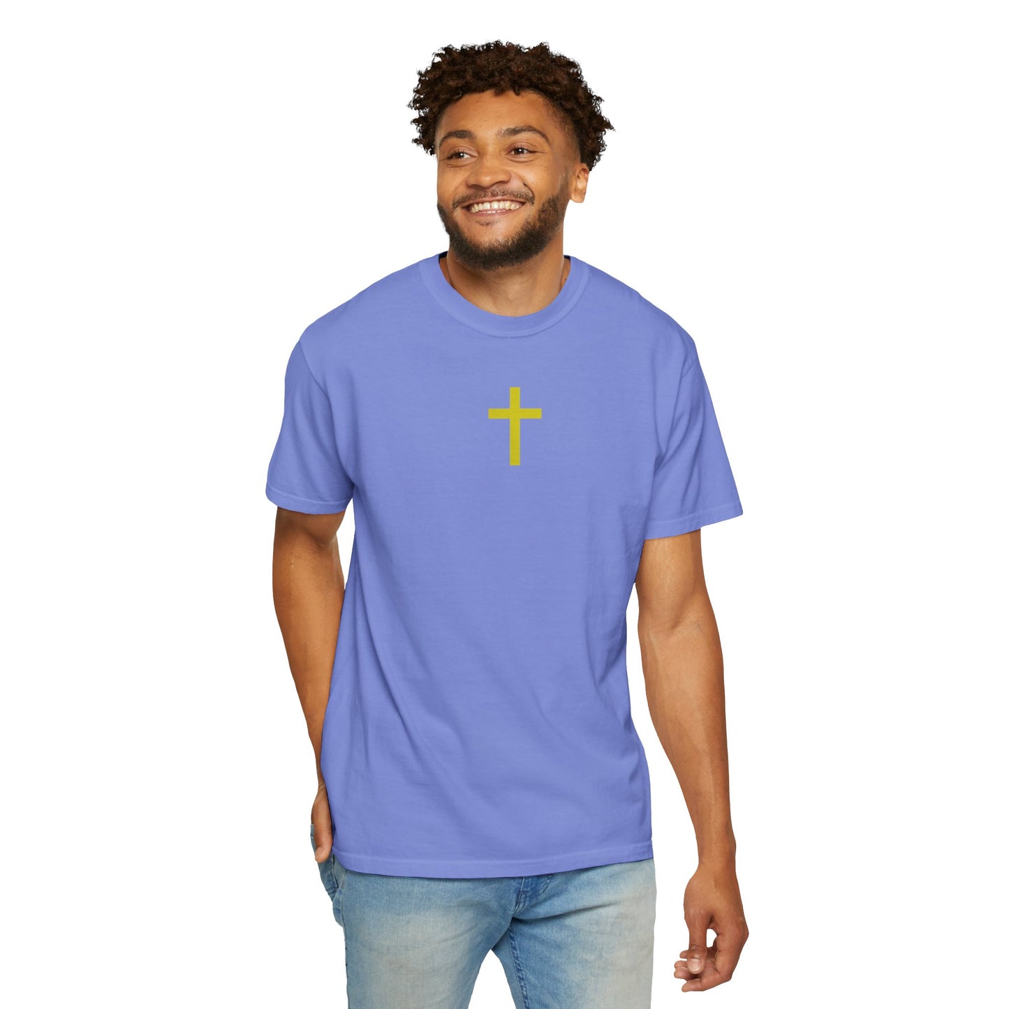 'Jesus is Lord' Font and Back Design Unisex T-Shirt, Christian Apparel