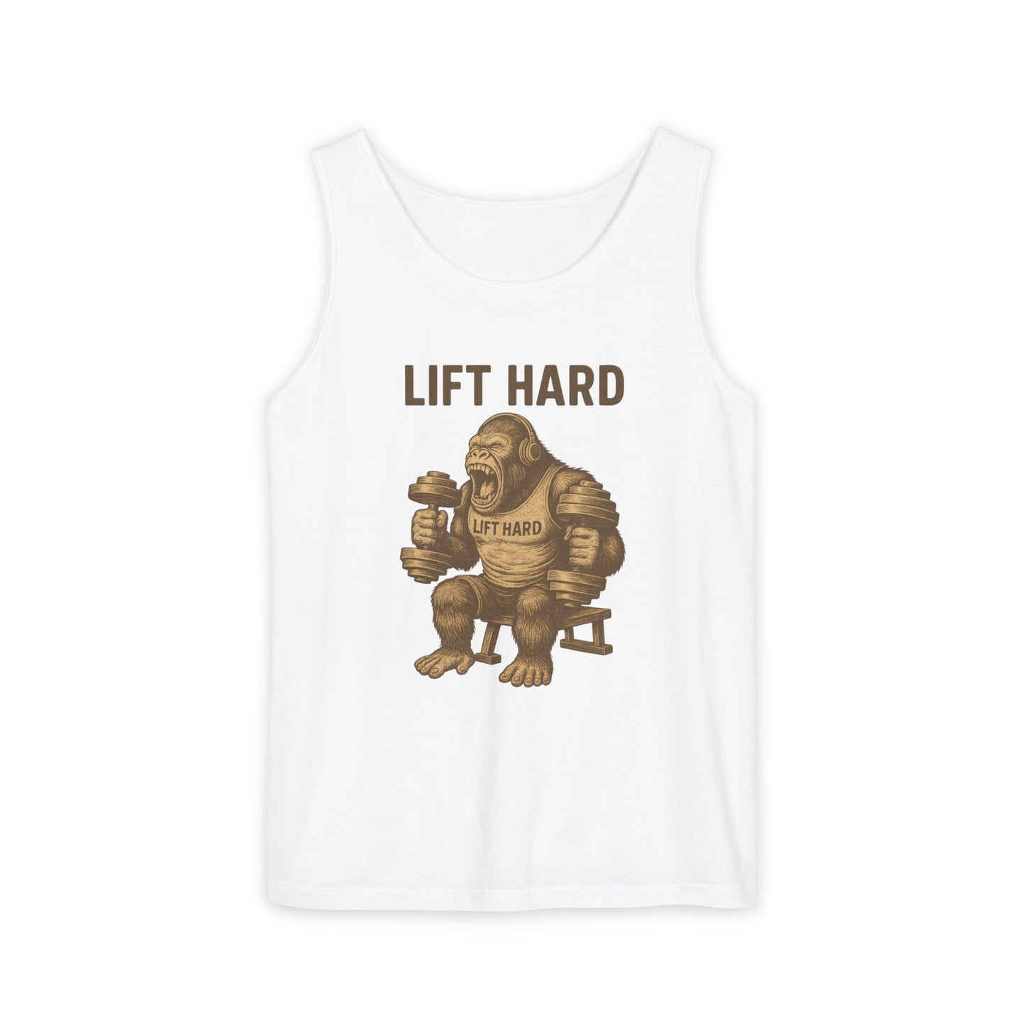 'Lift Hard' Unisex Tank Top, Gym Apparel, Fitness Gift, Workout Clothing, Casual Summer Wear, Bodybuilding Tee