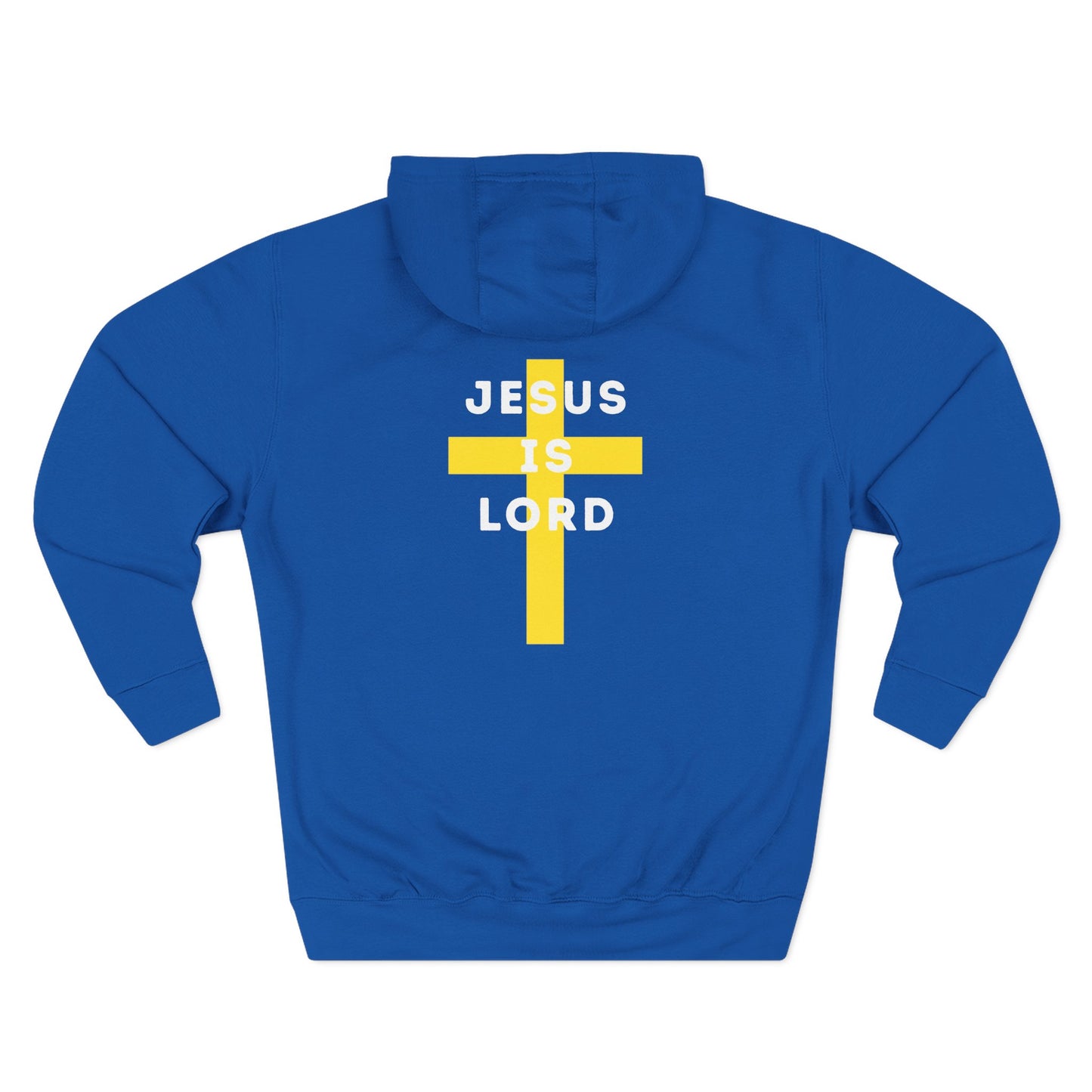'Jesus is Lord' with Cross Graphic Unisex Hoodie, Jesus Hoodie, Christian Apparel