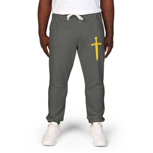 'Jesus is Sword' Unisex Garment-Dyed Fleece Sweatpants