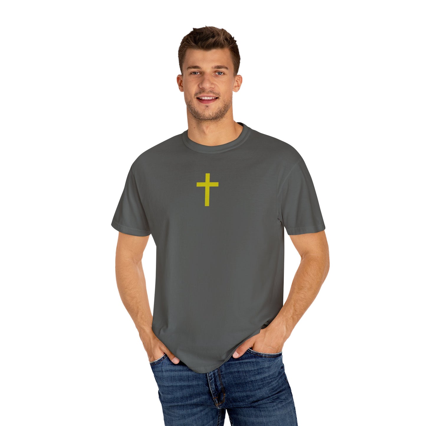 'Jesus is Lord' Font and Back Design Unisex T-Shirt, Christian Apparel