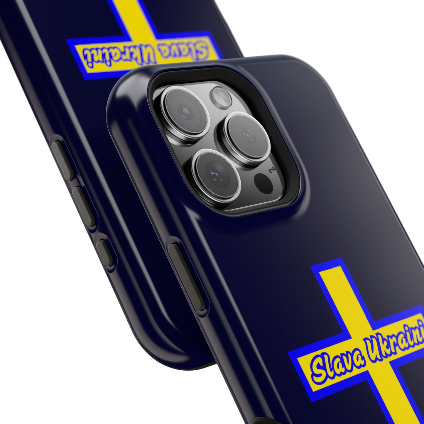 Ukrainian Pride Cross Phone Case, Impact-Resistant Case, 'Slava Ukraini', Support Ukraine, Durable Phone Case