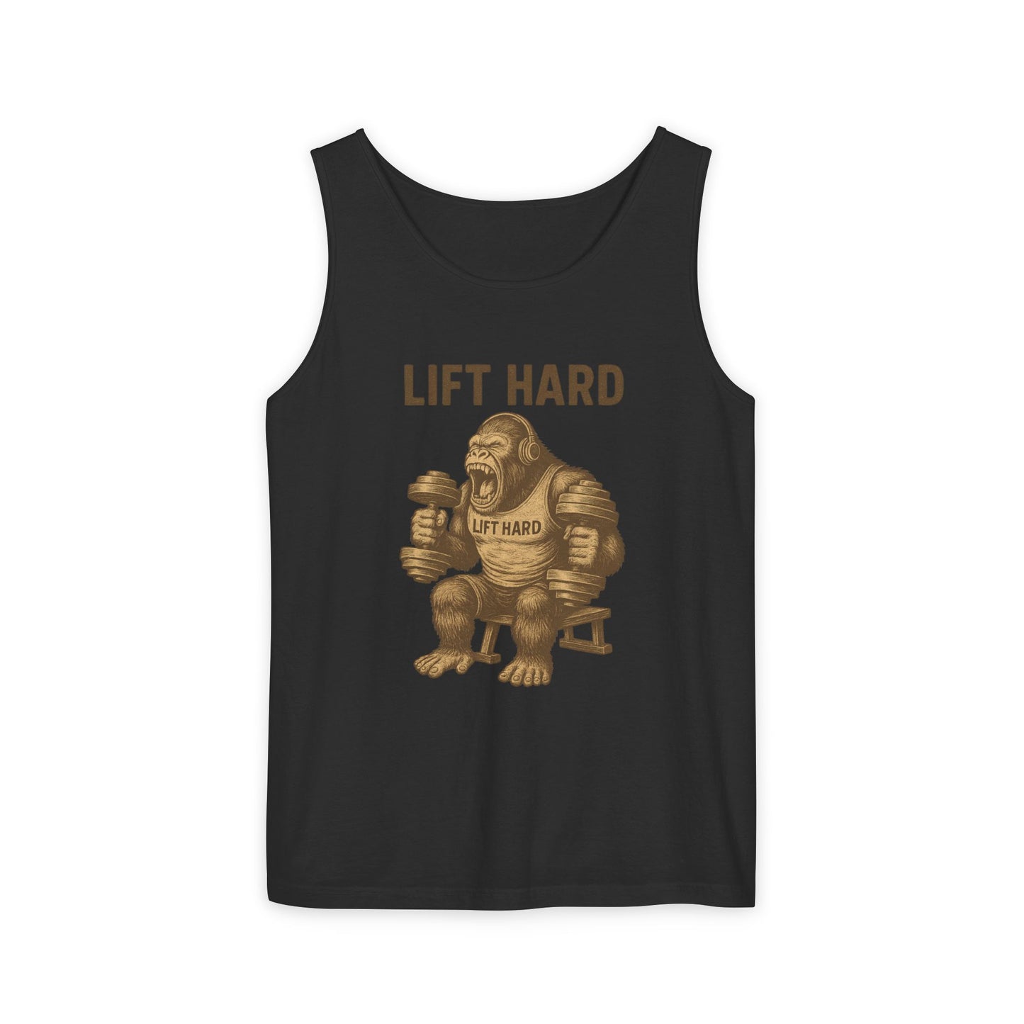 'Lift Hard' Unisex Tank Top, Gym Apparel, Fitness Gift, Workout Clothing, Casual Summer Wear, Bodybuilding Tee