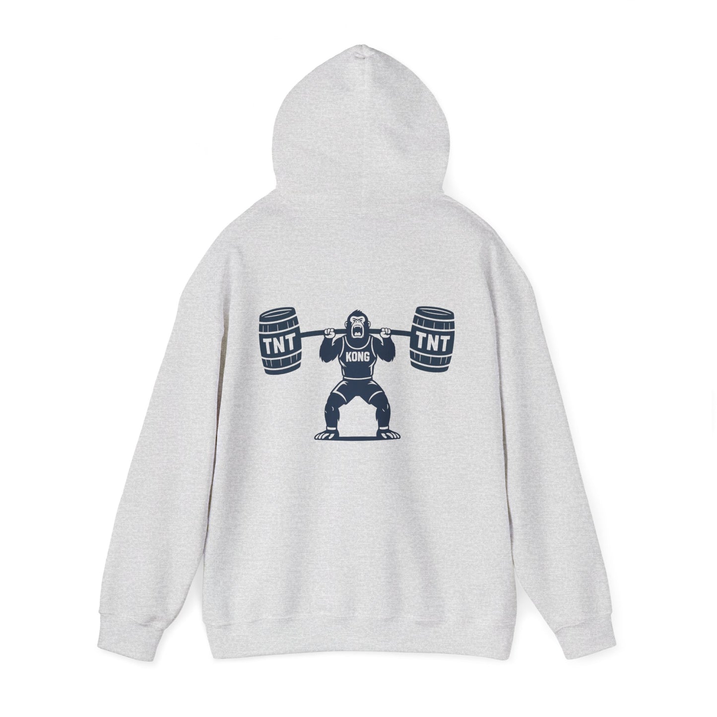 Funny Gorilla TNT Weightlifting Hooded Sweatshirt, Gym Hoodie, Gym Lover Gift, Humorous Fitness Attire, Workout Clothing, Motivational Sweatshirt