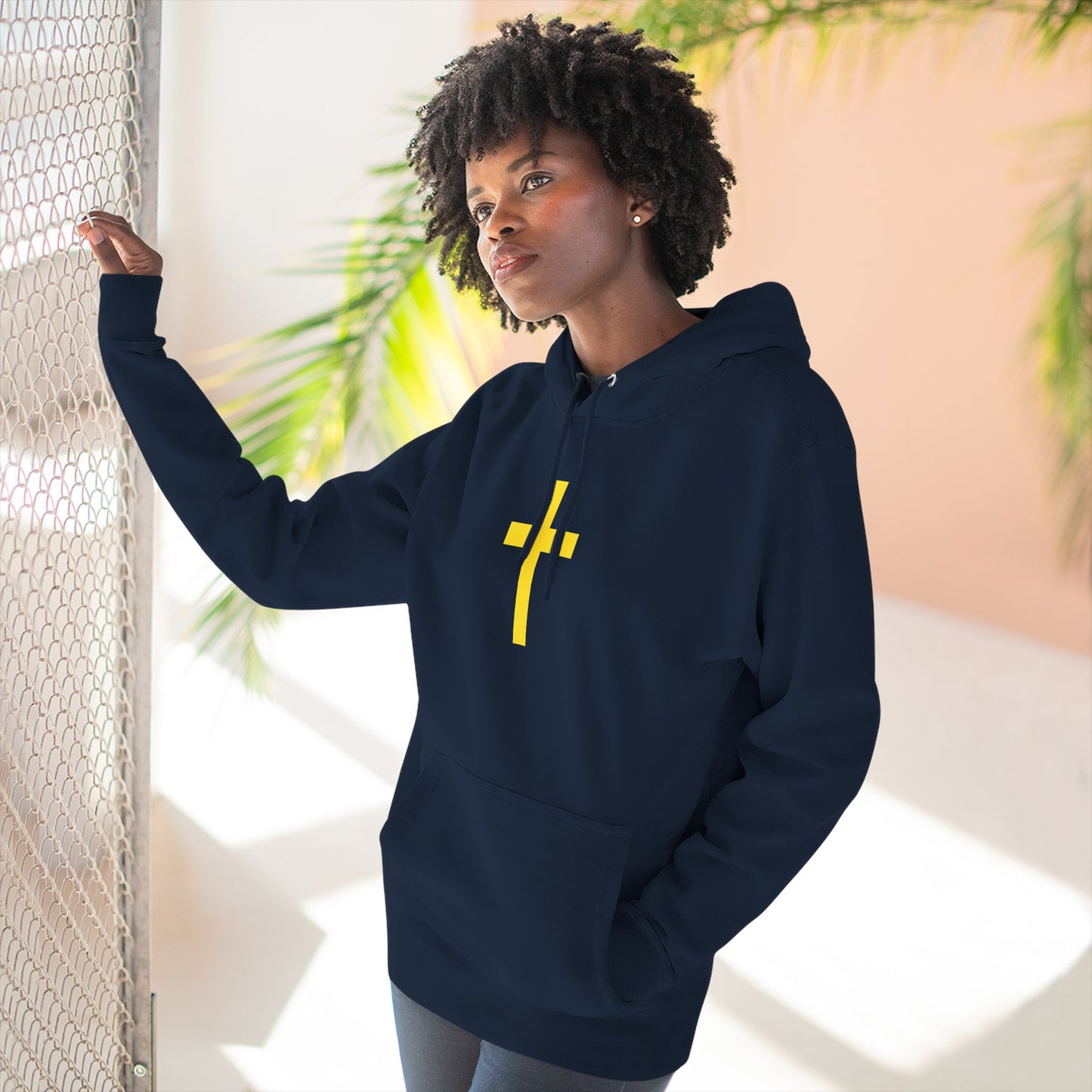'Jesus is Lord' with Cross Graphic Unisex Hoodie, Jesus Hoodie, Christian Apparel