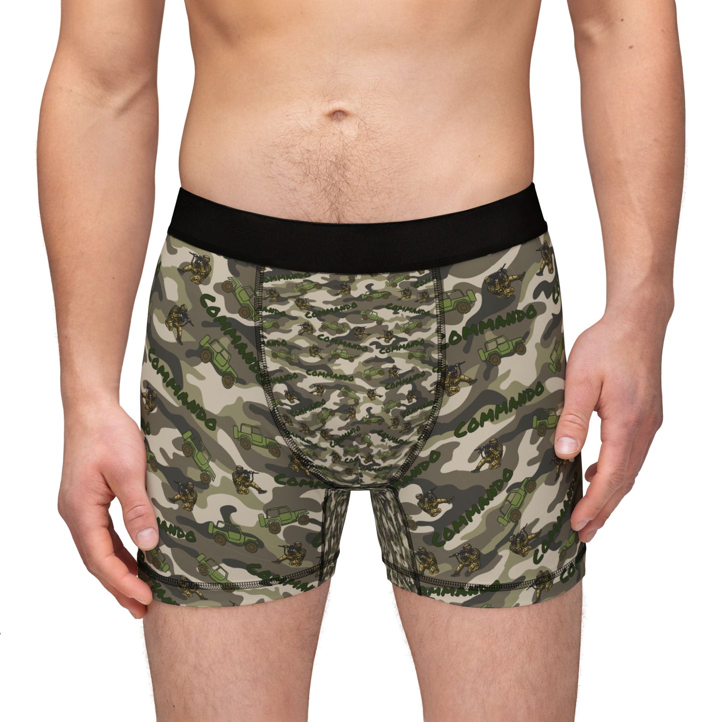 "COMMANDO" pattern Men's Briefs