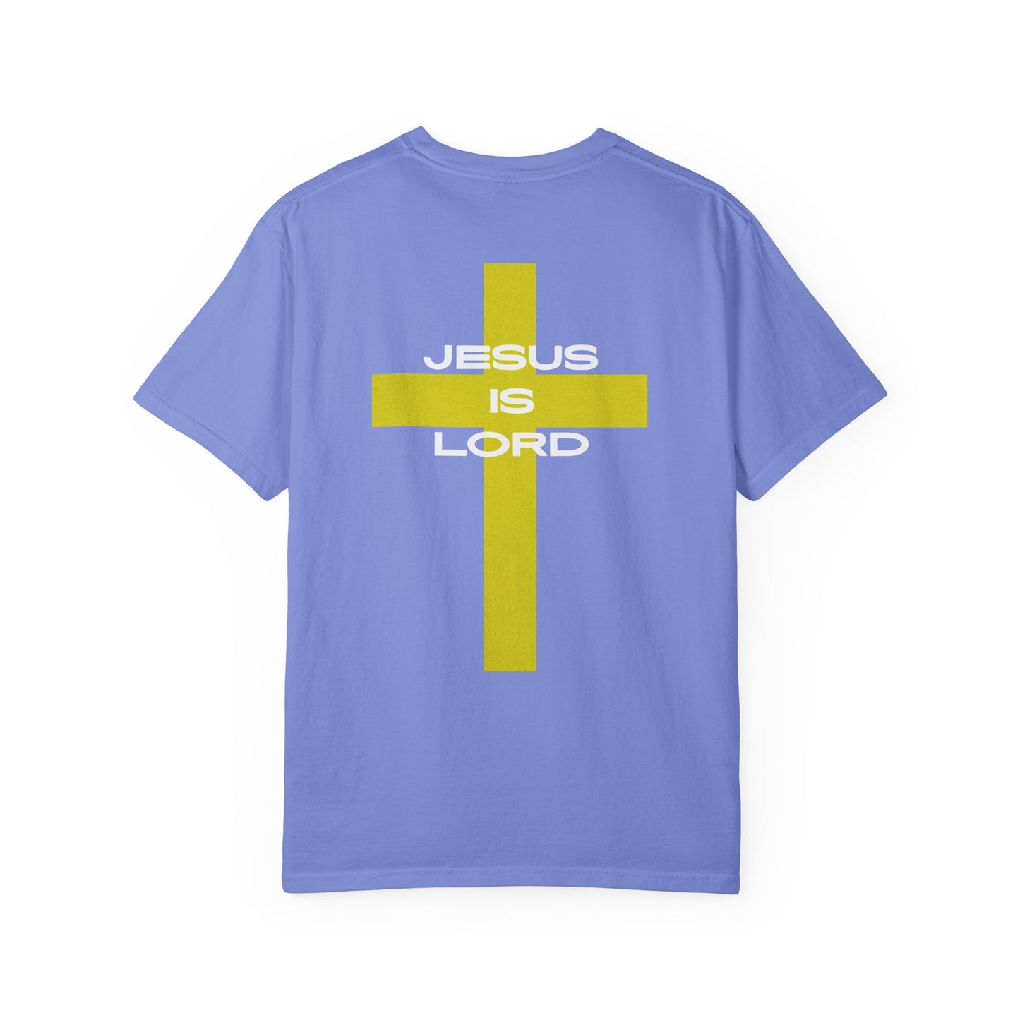 'Jesus is Lord' Font and Back Design Unisex T-Shirt, Christian Apparel