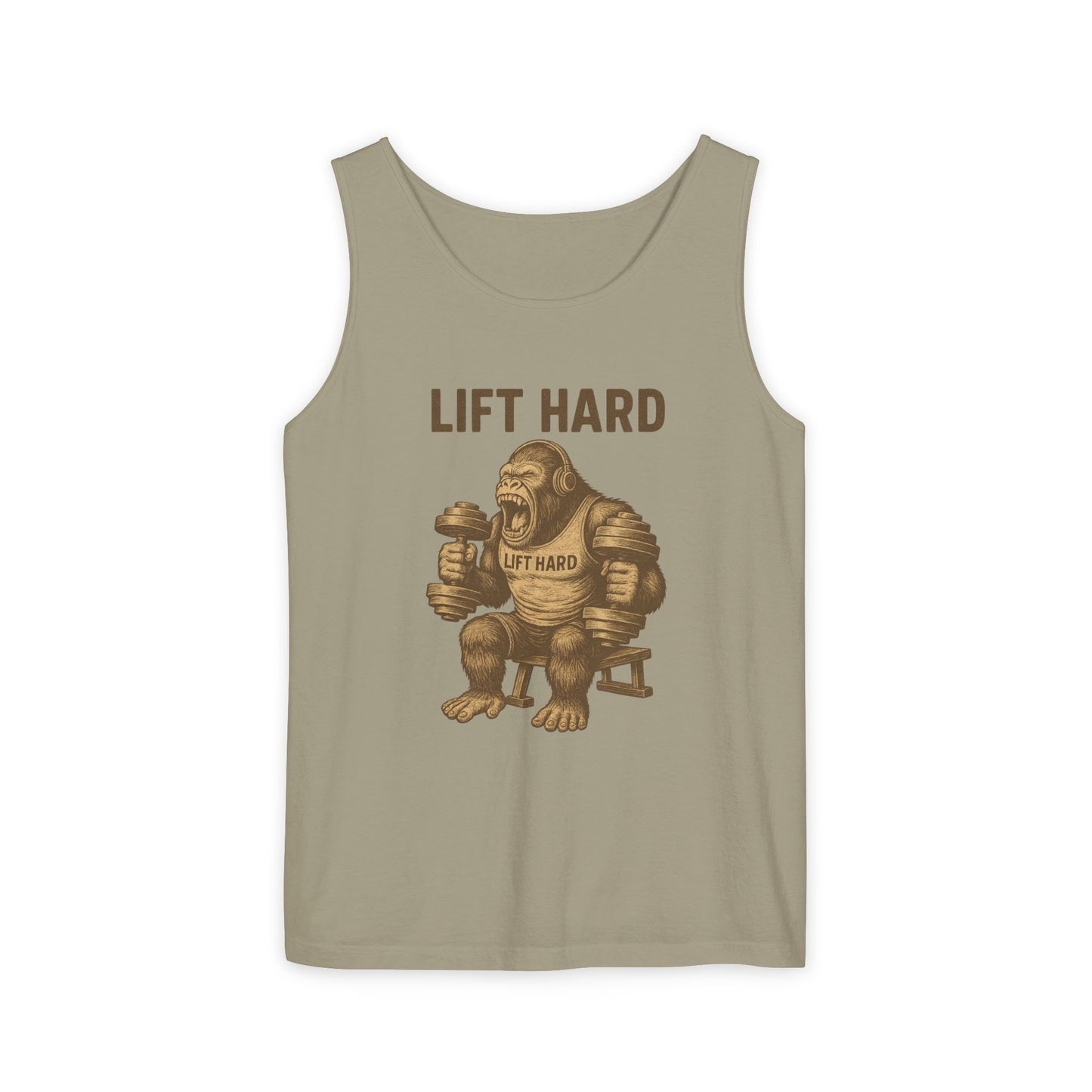 'Lift Hard' Unisex Tank Top, Gym Apparel, Fitness Gift, Workout Clothing, Casual Summer Wear, Bodybuilding Tee