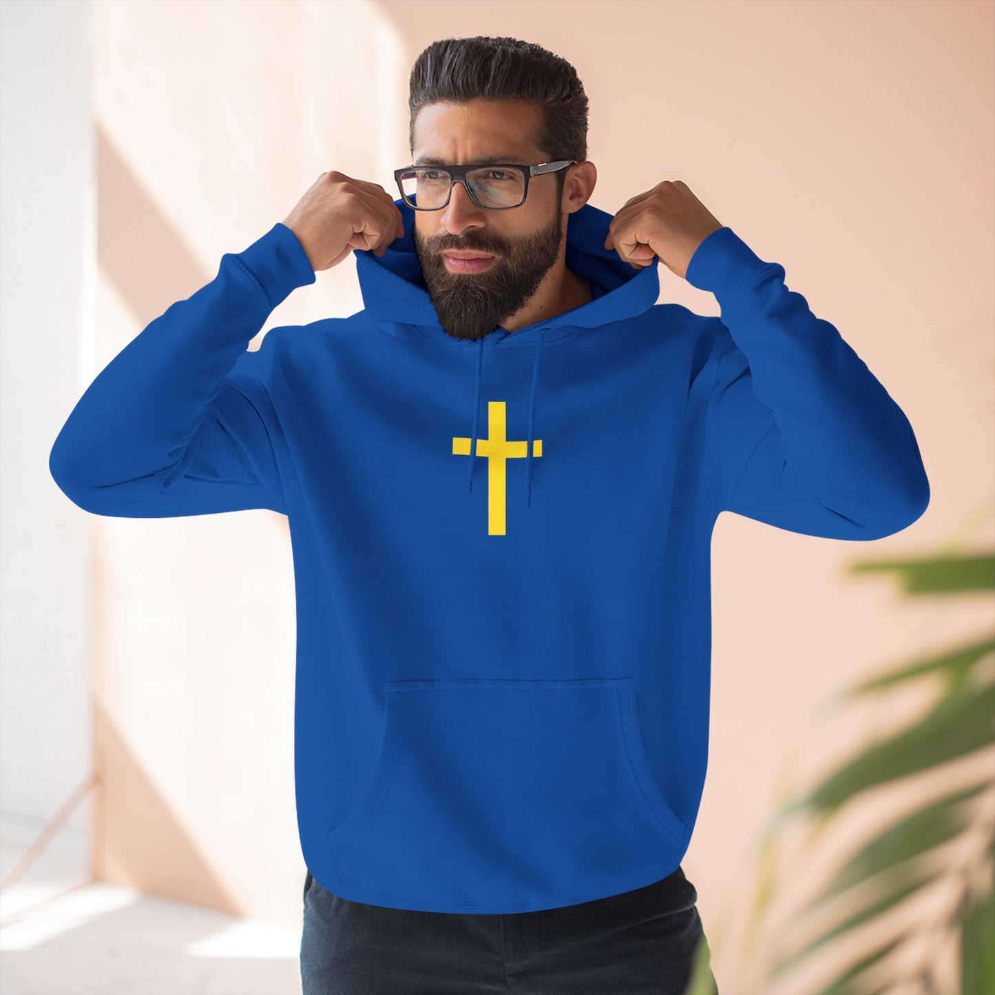 'Jesus is Lord' with Cross Graphic Unisex Hoodie, Jesus Hoodie, Christian Apparel