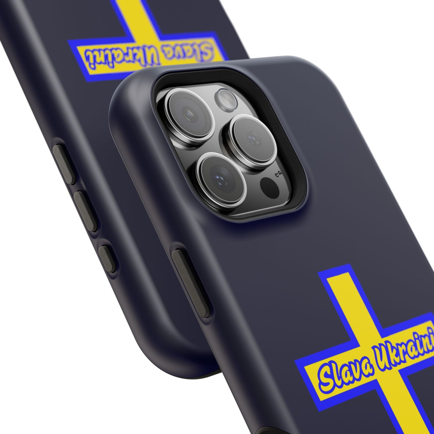 Ukrainian Pride Cross Phone Case, Impact-Resistant Case, 'Slava Ukraini', Support Ukraine, Durable Phone Case