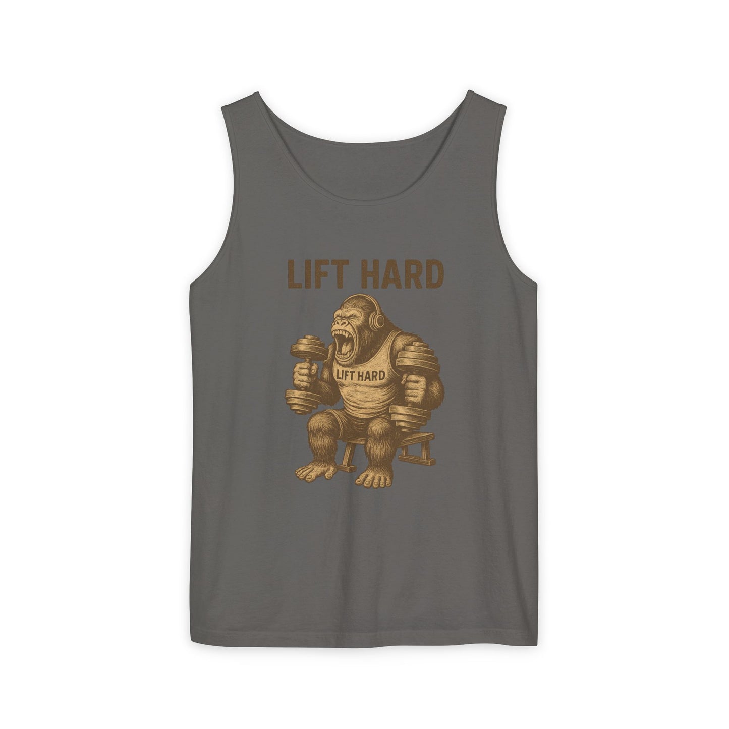 'Lift Hard' Unisex Tank Top, Gym Apparel, Fitness Gift, Workout Clothing, Casual Summer Wear, Bodybuilding Tee