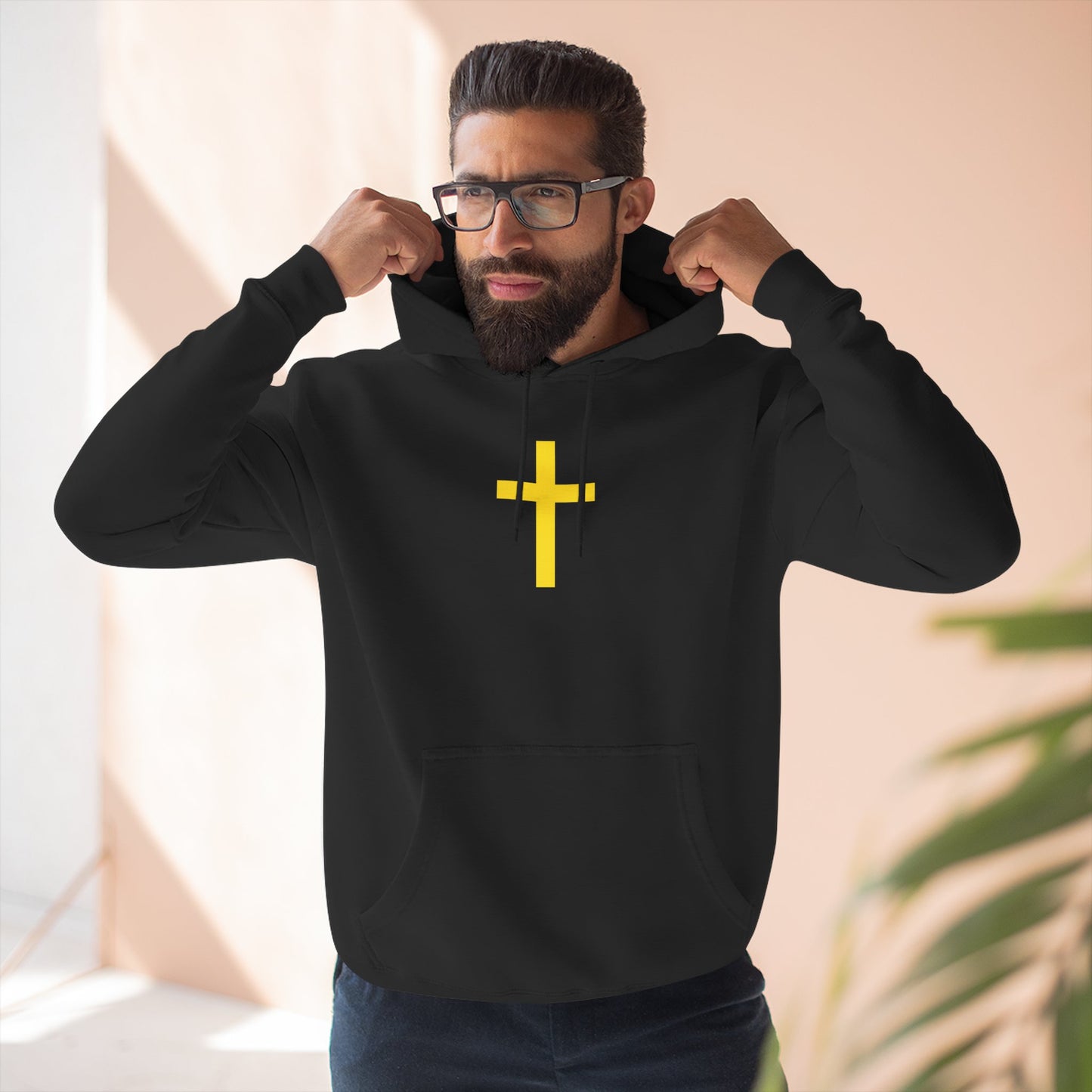 'Jesus is Lord' with Cross Graphic Unisex Hoodie, Jesus Hoodie, Christian Apparel