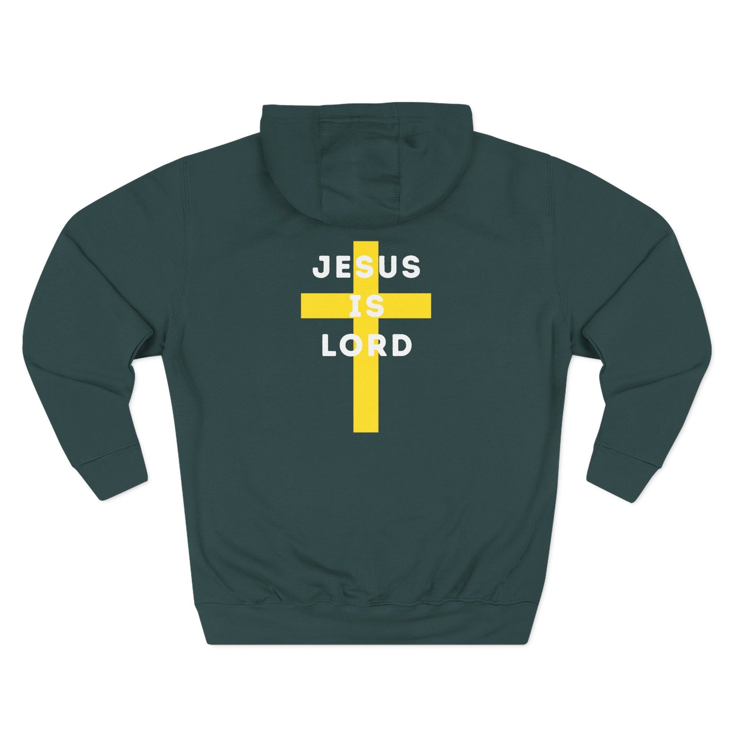 'Jesus is Lord' with Cross Graphic Unisex Hoodie, Jesus Hoodie, Christian Apparel