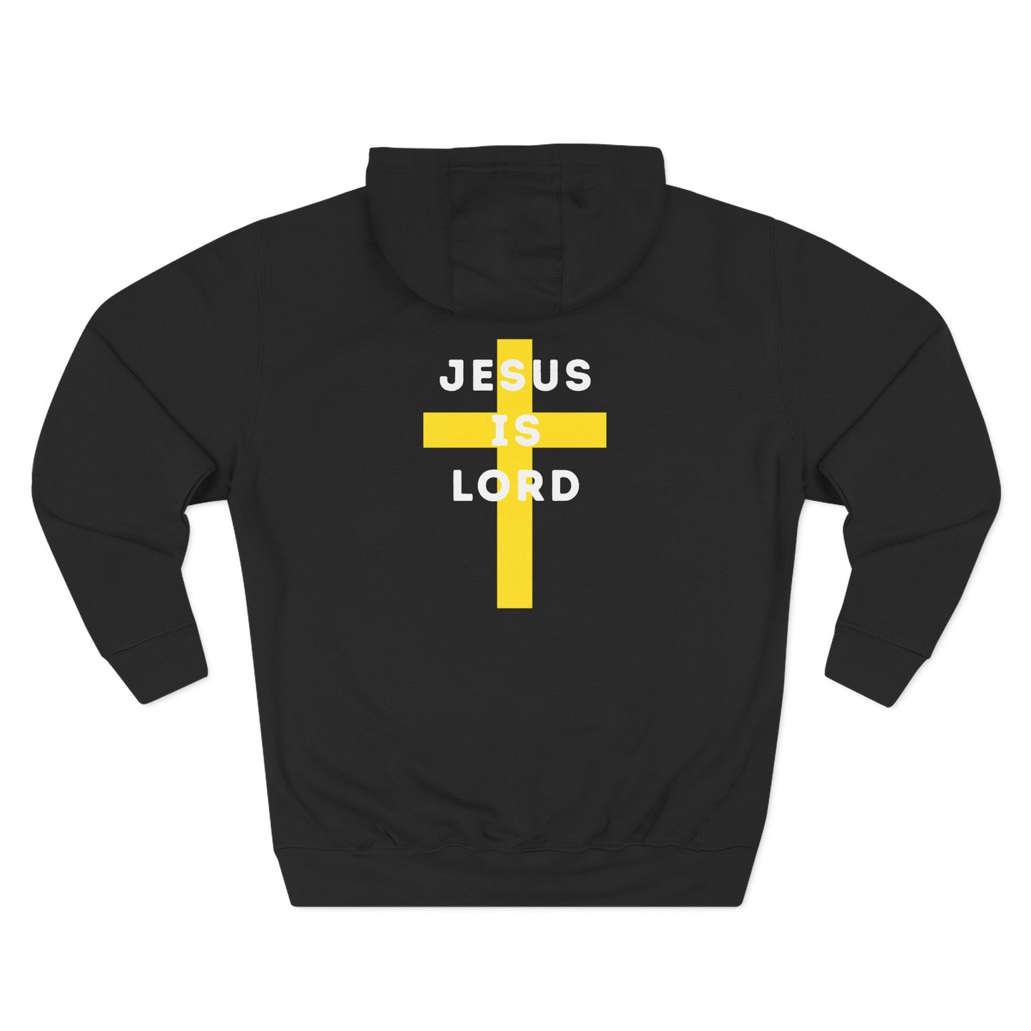 'Jesus is Lord' with Cross Graphic Unisex Hoodie, Jesus Hoodie, Christian Apparel
