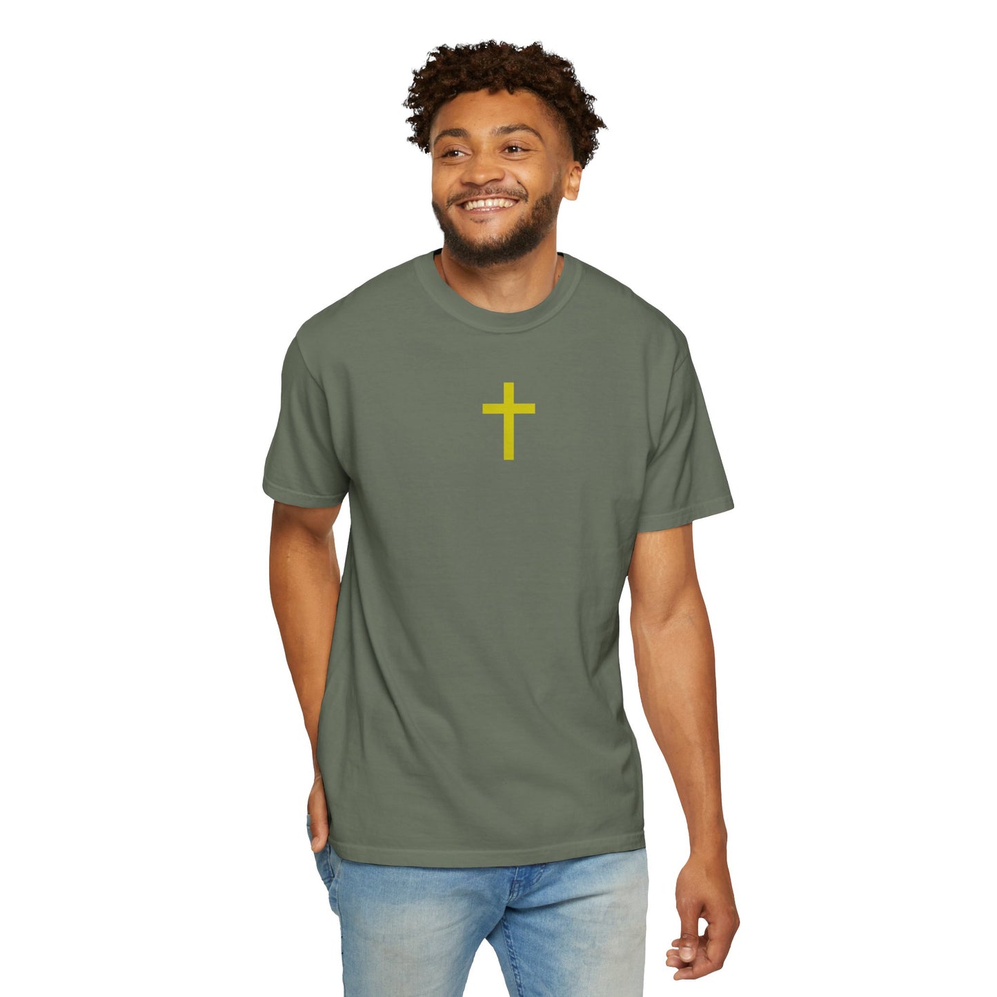 'Jesus is Lord' Font and Back Design Unisex T-Shirt, Christian Apparel