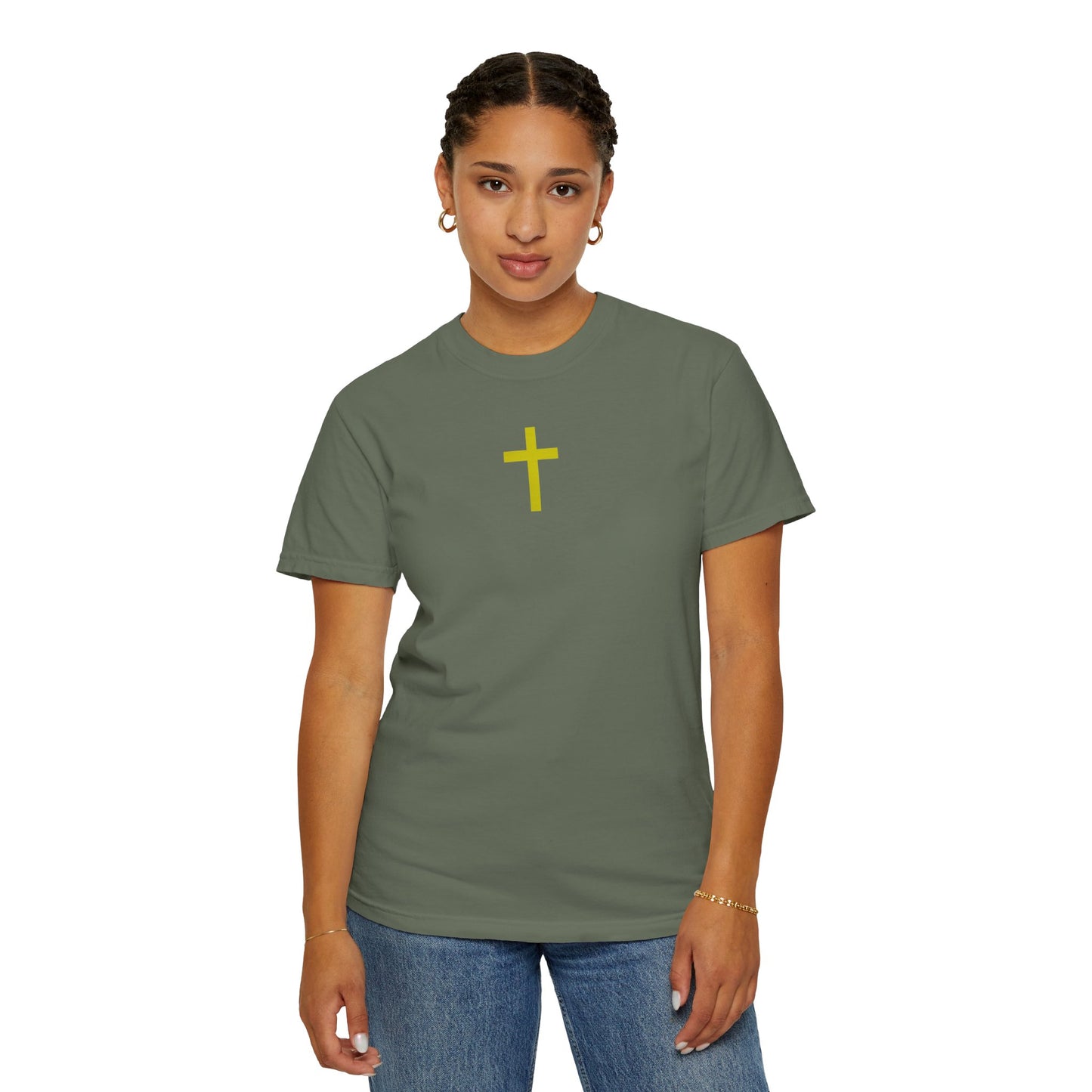 'Jesus is Lord' Font and Back Design Unisex T-Shirt, Christian Apparel