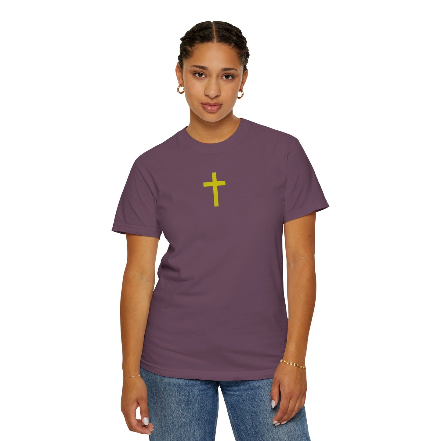 'Jesus is Lord' Font and Back Design Unisex T-Shirt, Christian Apparel
