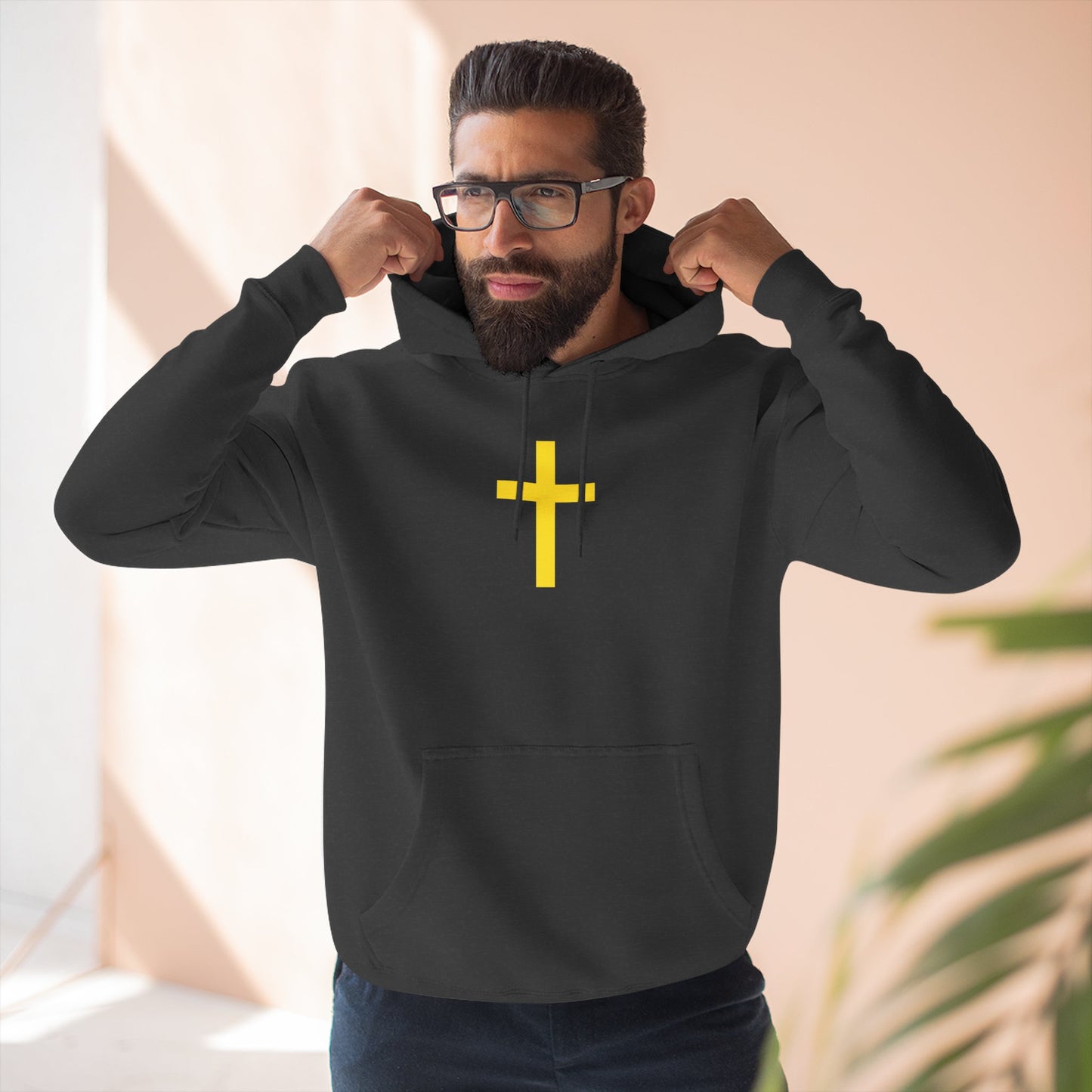 'Jesus is Lord' with Cross Graphic Unisex Hoodie, Jesus Hoodie, Christian Apparel