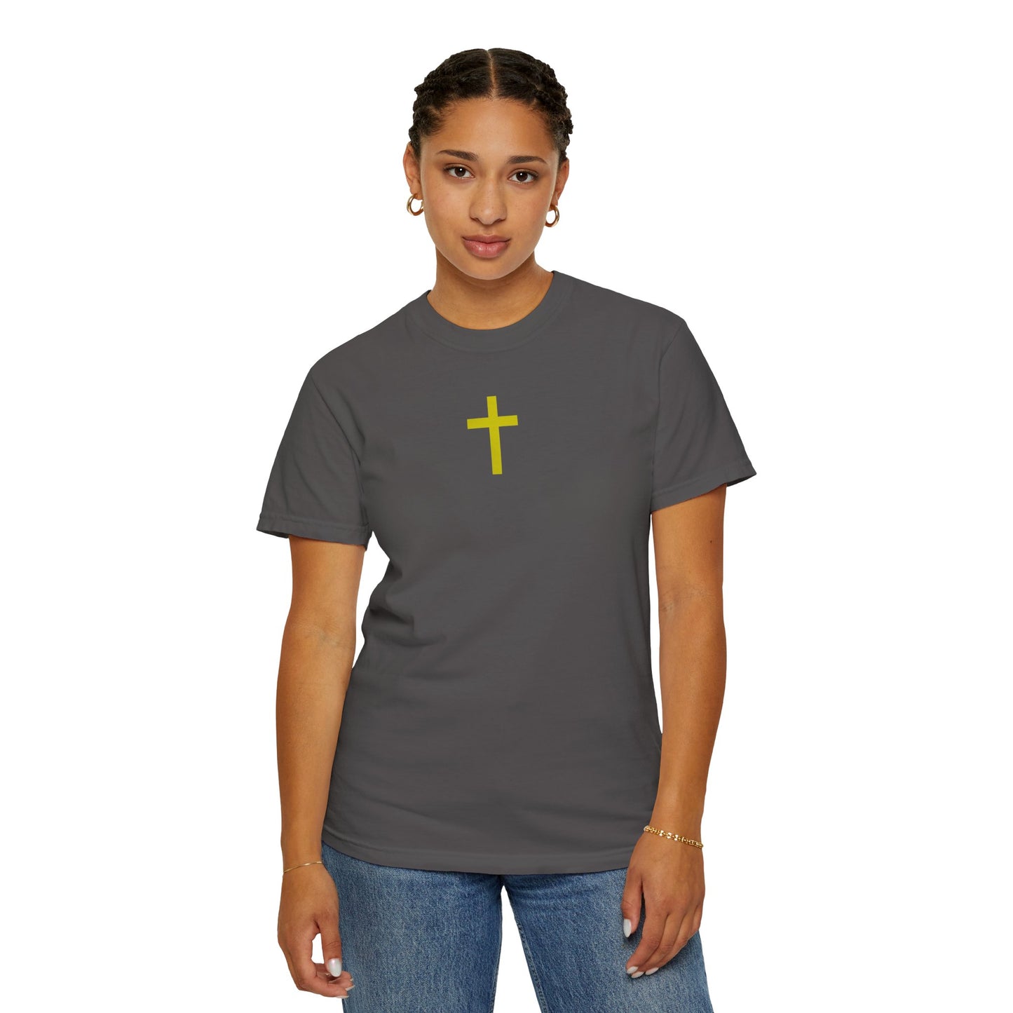 'Jesus is Lord' Font and Back Design Unisex T-Shirt, Christian Apparel