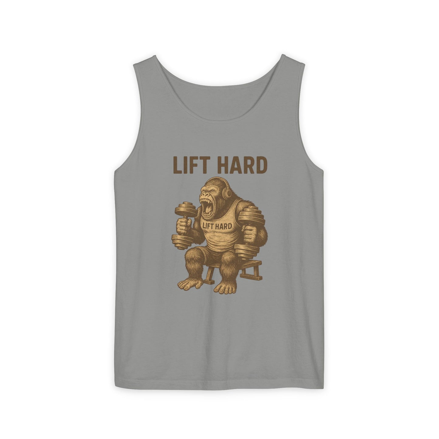 'Lift Hard' Unisex Tank Top, Gym Apparel, Fitness Gift, Workout Clothing, Casual Summer Wear, Bodybuilding Tee