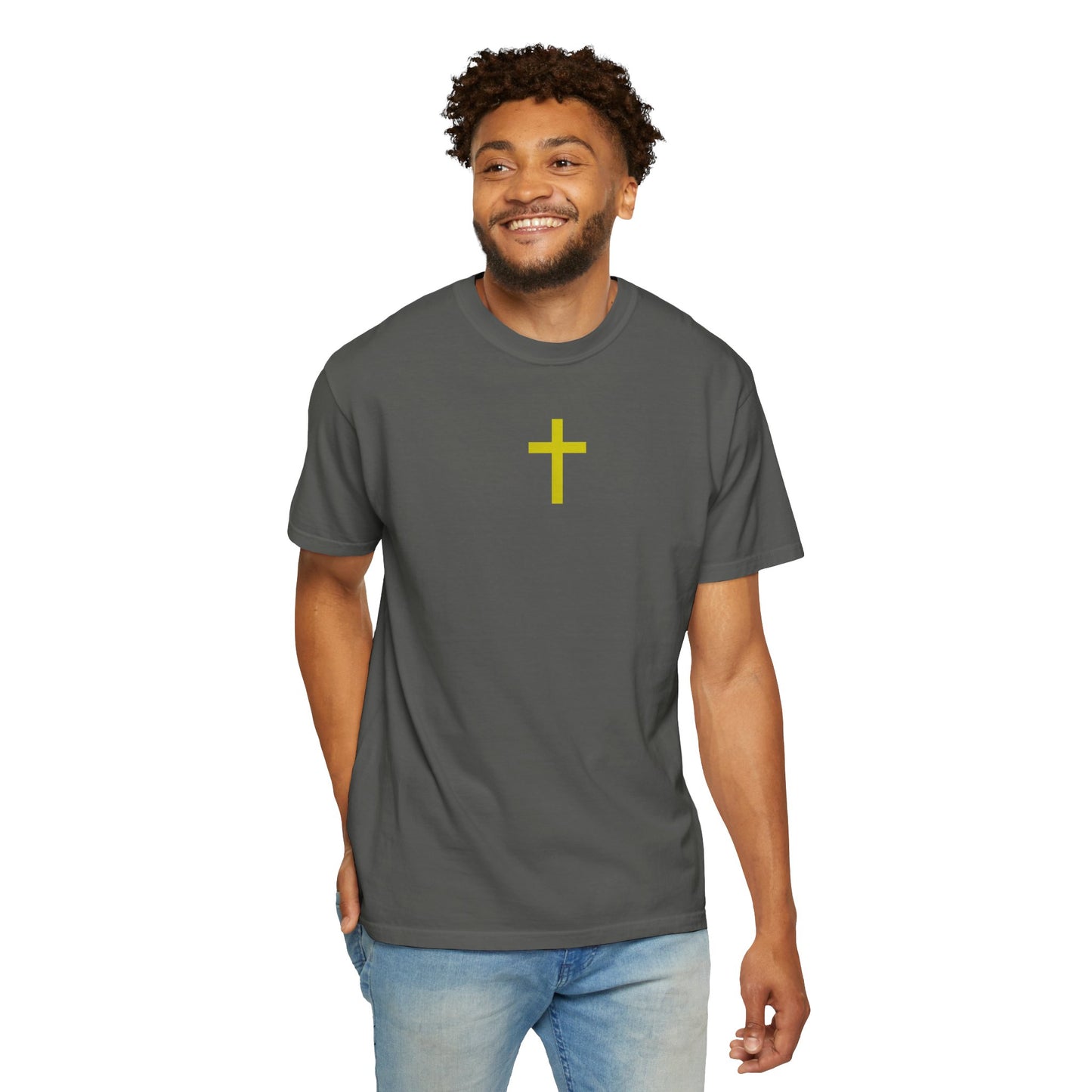 'Jesus is Lord' Font and Back Design Unisex T-Shirt, Christian Apparel