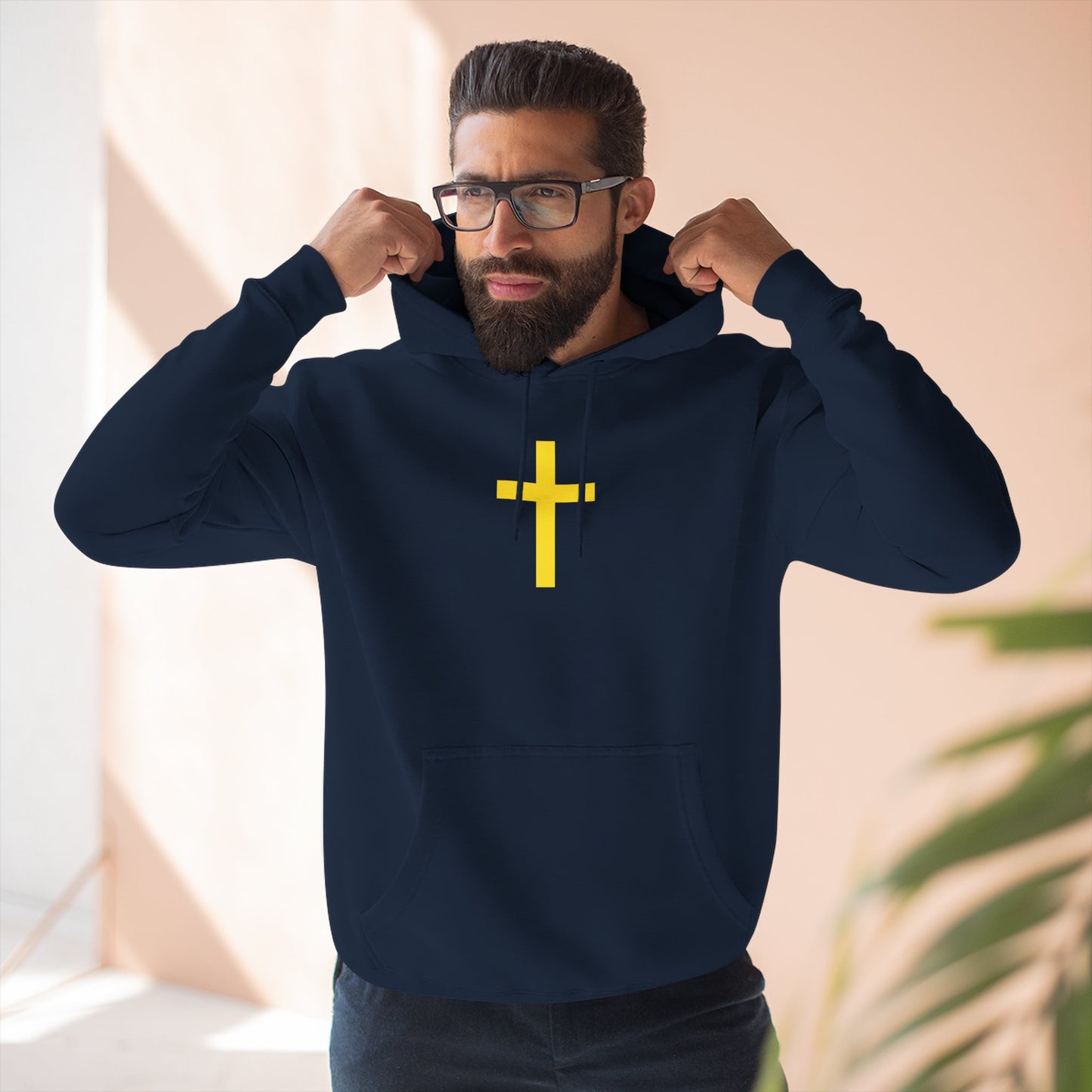 'Jesus is Lord' with Cross Graphic Unisex Hoodie, Jesus Hoodie, Christian Apparel
