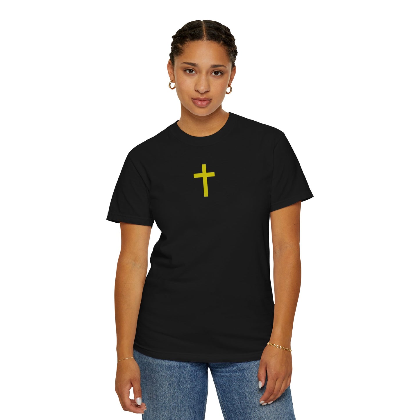 'Jesus is Lord' Font and Back Design Unisex T-Shirt, Christian Apparel