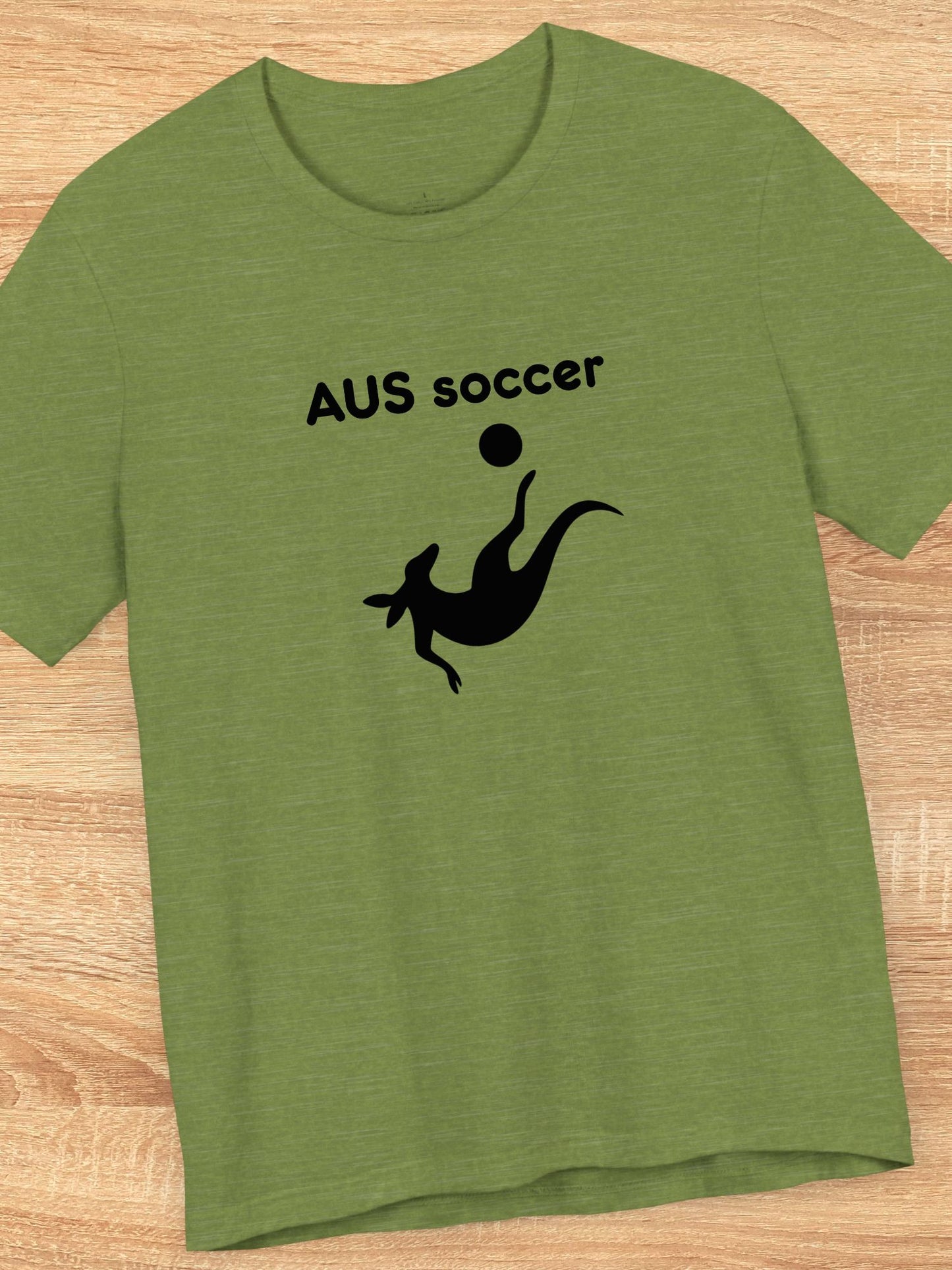 'AUS soccer' Kangaroo Graphic Unisex T-Shirt, Australian Soccer Fan, Animal Lover, Sports Apparel