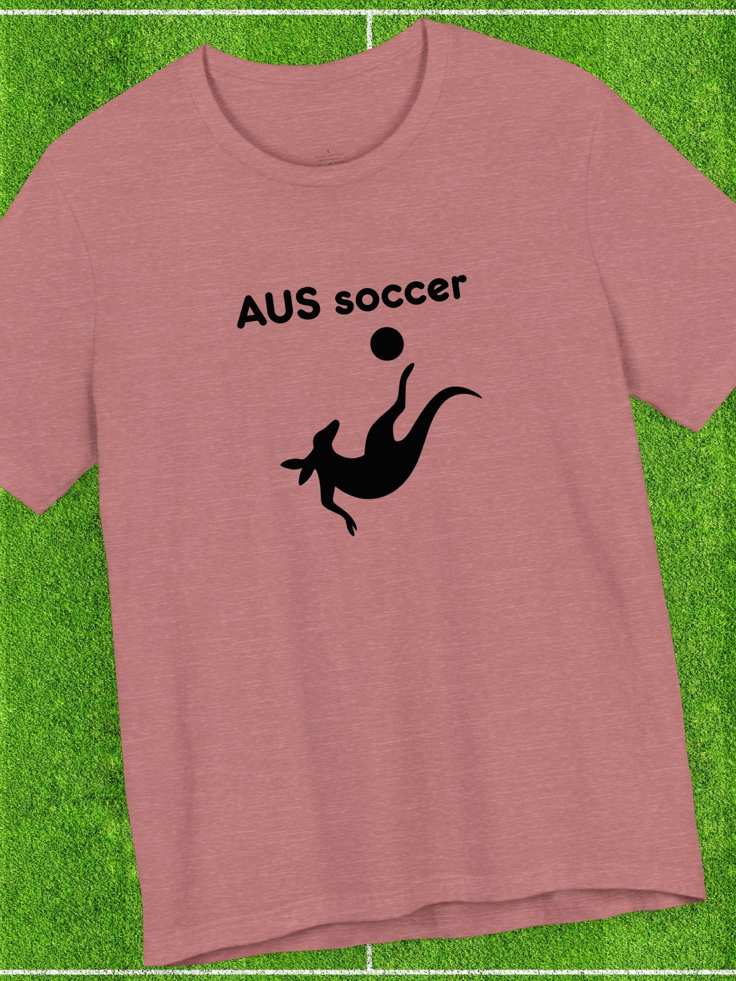 'AUS soccer' Kangaroo Graphic Unisex T-Shirt, Australian Soccer Fan, Animal Lover, Sports Apparel