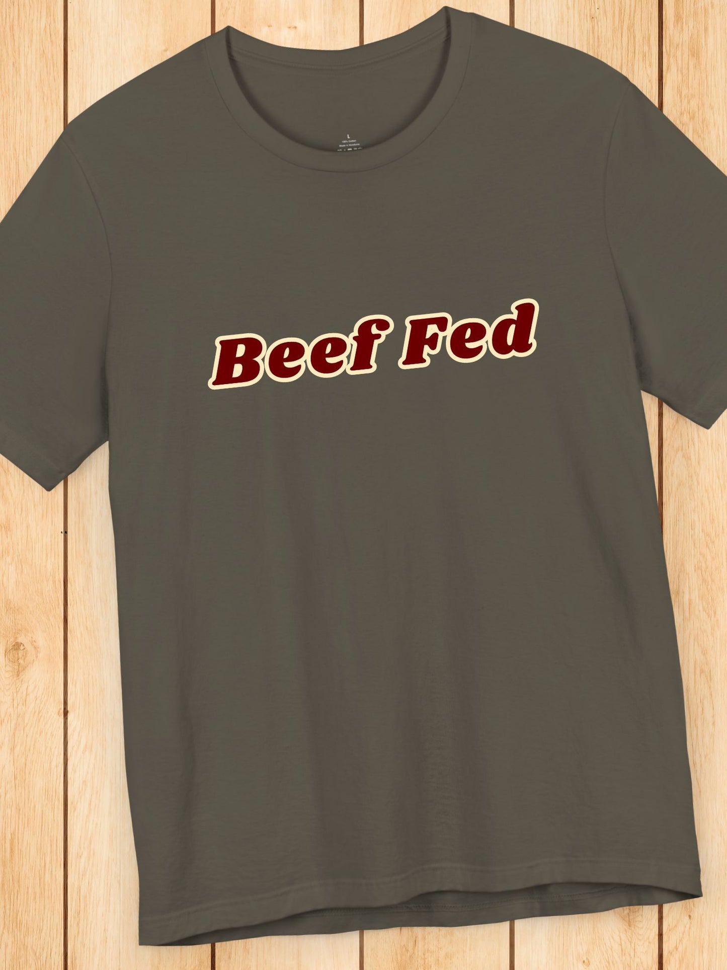 'Beef Fed' Unisex T-Shirt, Carnivore Diet Apparel, Foodie Gift, Barbecue Fan, Meat Eater, Beef Lover, Health and Wellness, BBQ