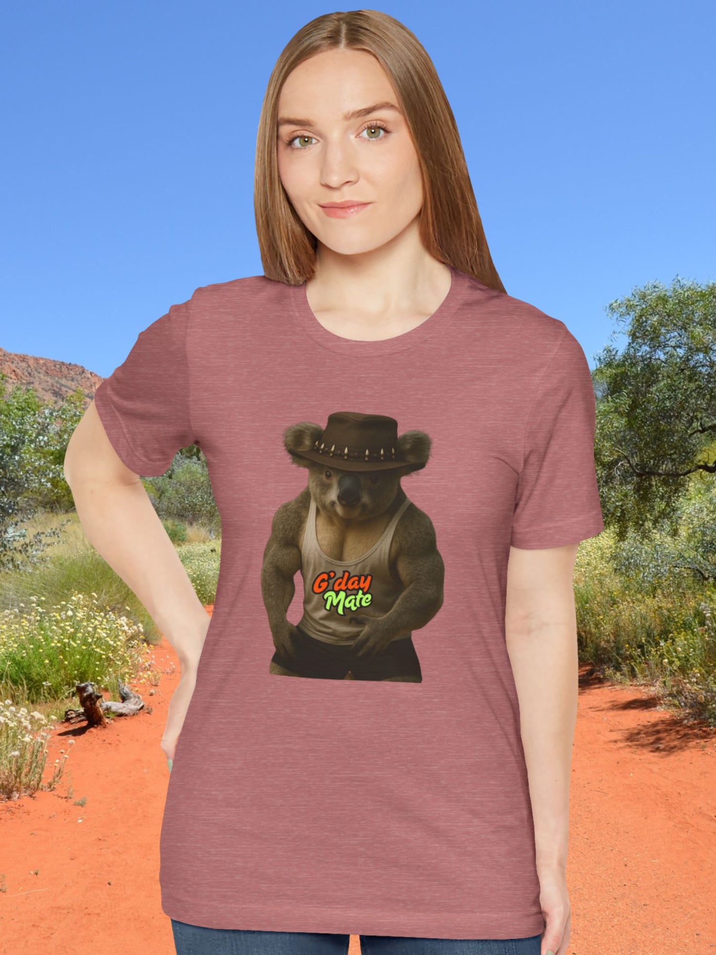 "G’day Mate" Koala Graphic Unisex T-Shirt, Australian Culture Tee, Koala Lovers, Travel Apparel