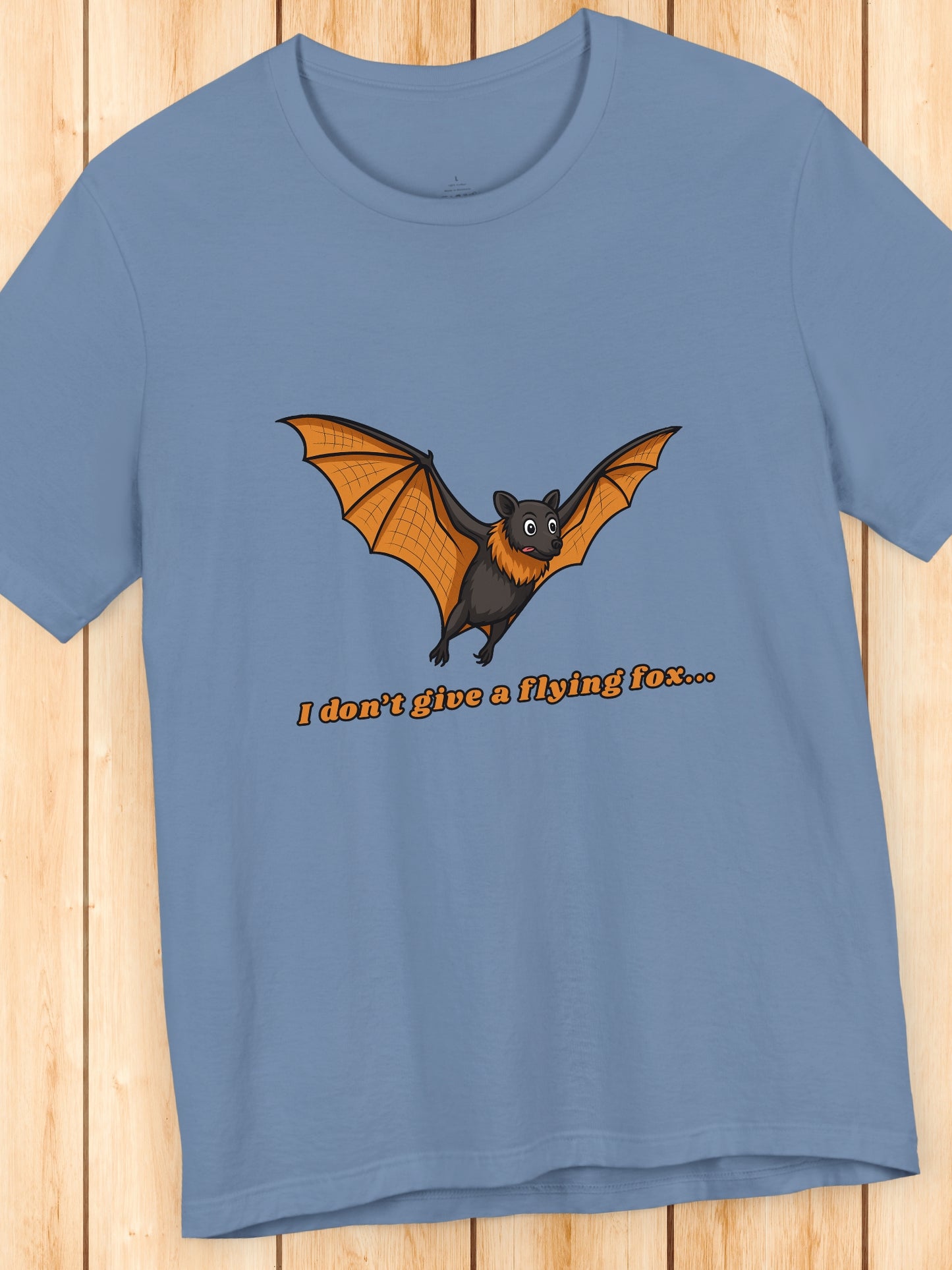 'I don't give a flying fox...' Bat Graphic Unisex T-Shirt, Humorous Bat Shirt, Animal Lover Tee