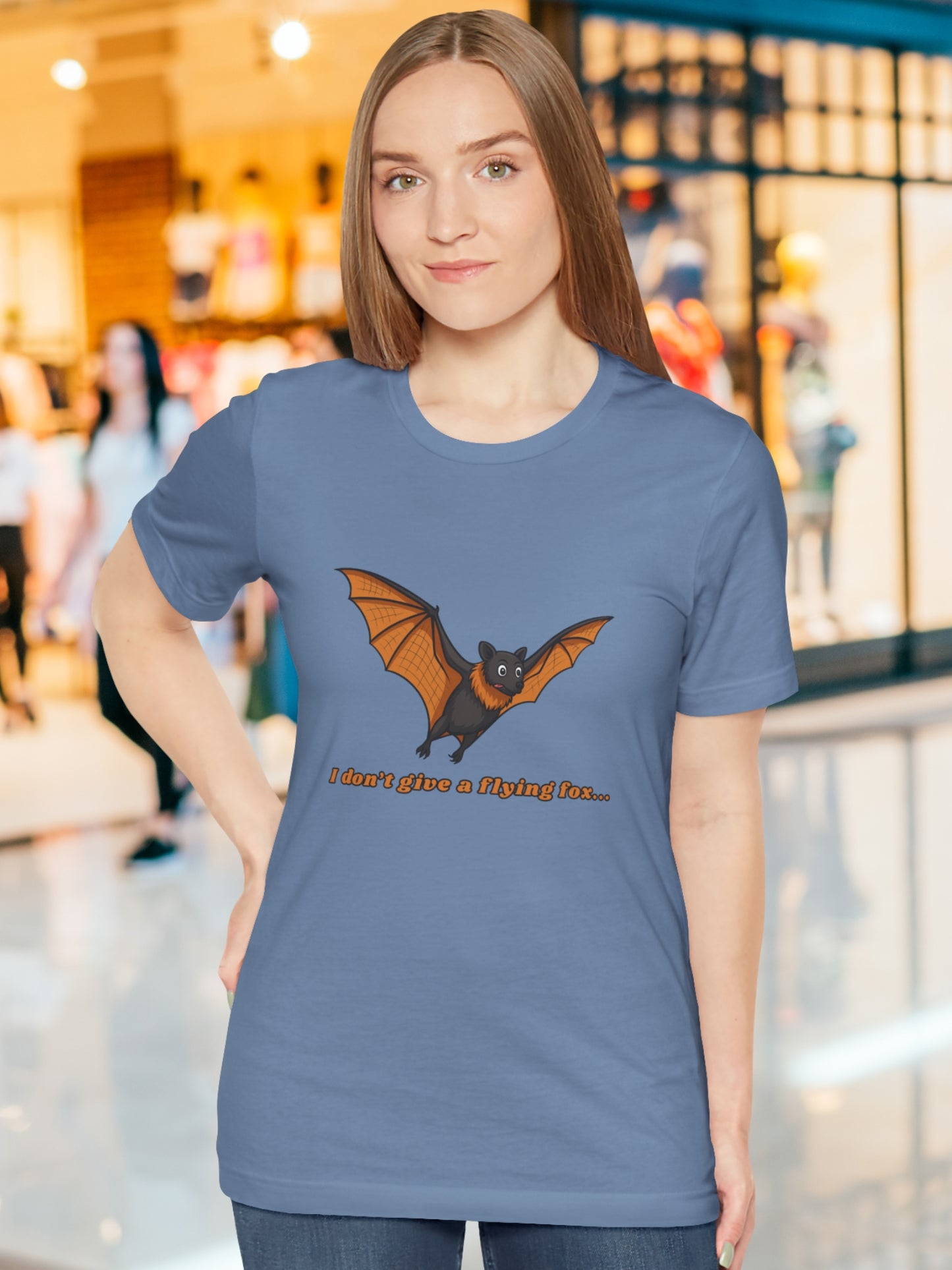 'I don't give a flying fox...' Bat Graphic Unisex T-Shirt, Humorous Bat Shirt, Animal Lover Tee