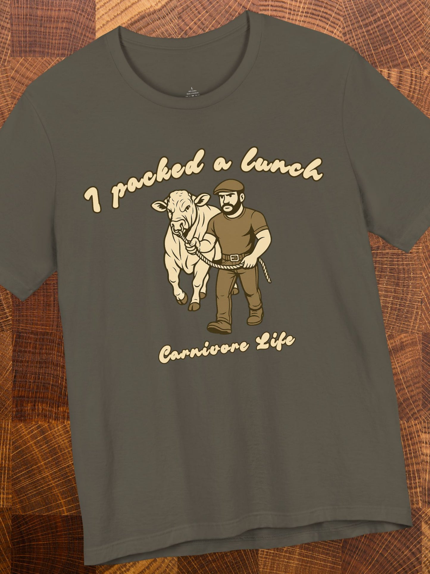 'I Packed a Lunch' Carnivore Diet Unisex T-Shirt, Carnivore Apparel