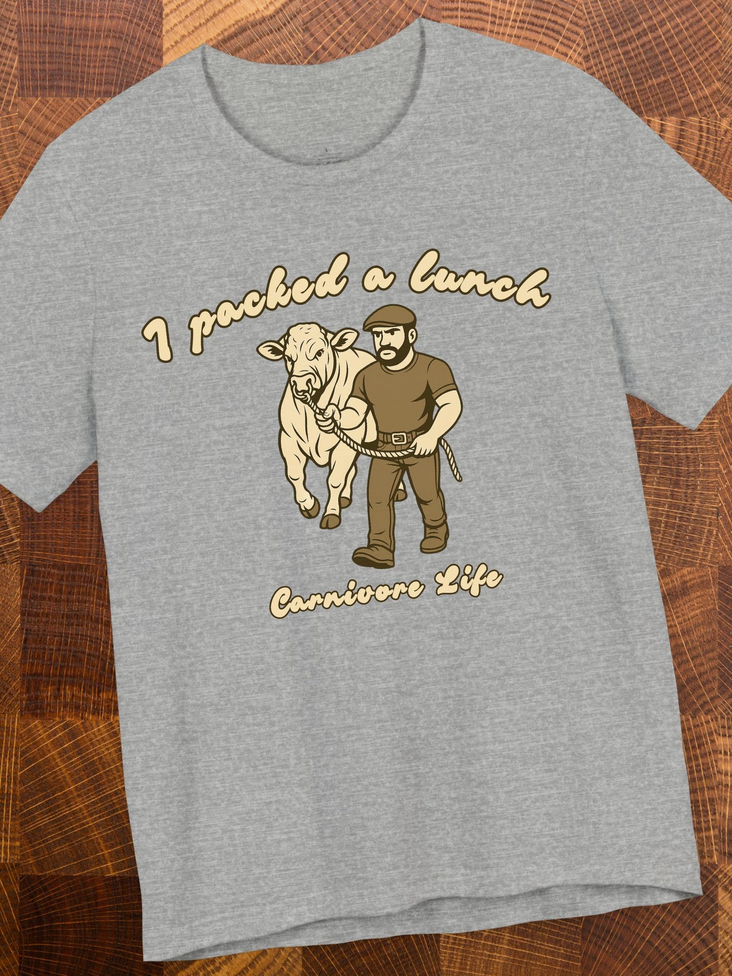 'I Packed a Lunch' Carnivore Diet Unisex T-Shirt, Carnivore Apparel