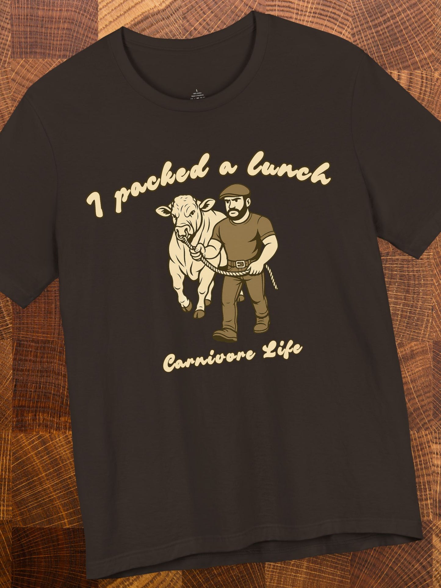 'I Packed a Lunch' Carnivore Diet Unisex T-Shirt, Carnivore Apparel