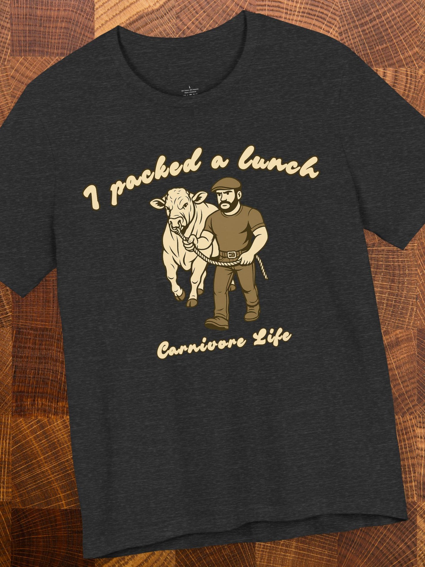 'I Packed a Lunch' Carnivore Diet Unisex T-Shirt, Carnivore Apparel