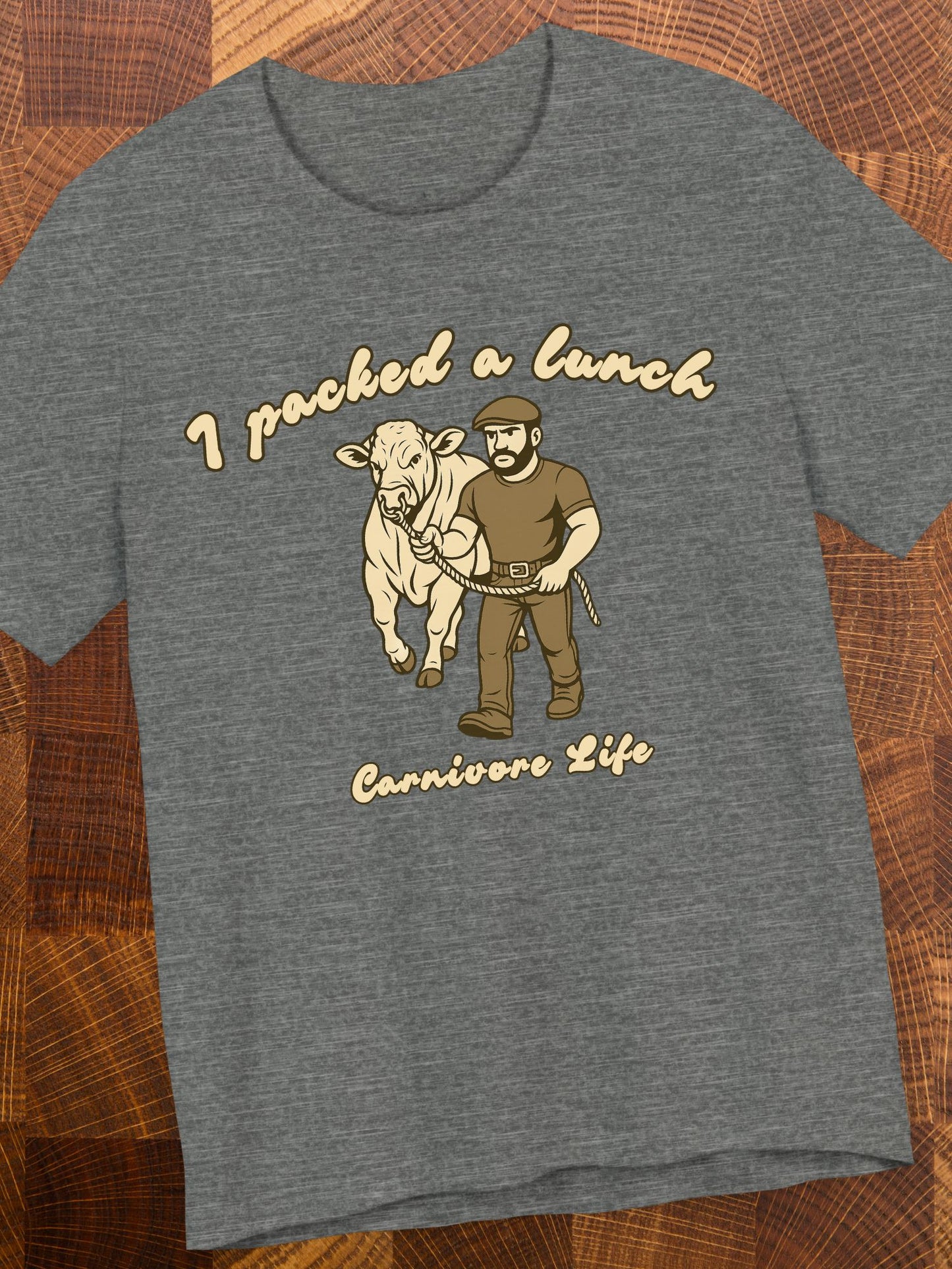 'I Packed a Lunch' Carnivore Diet Unisex T-Shirt, Carnivore Apparel
