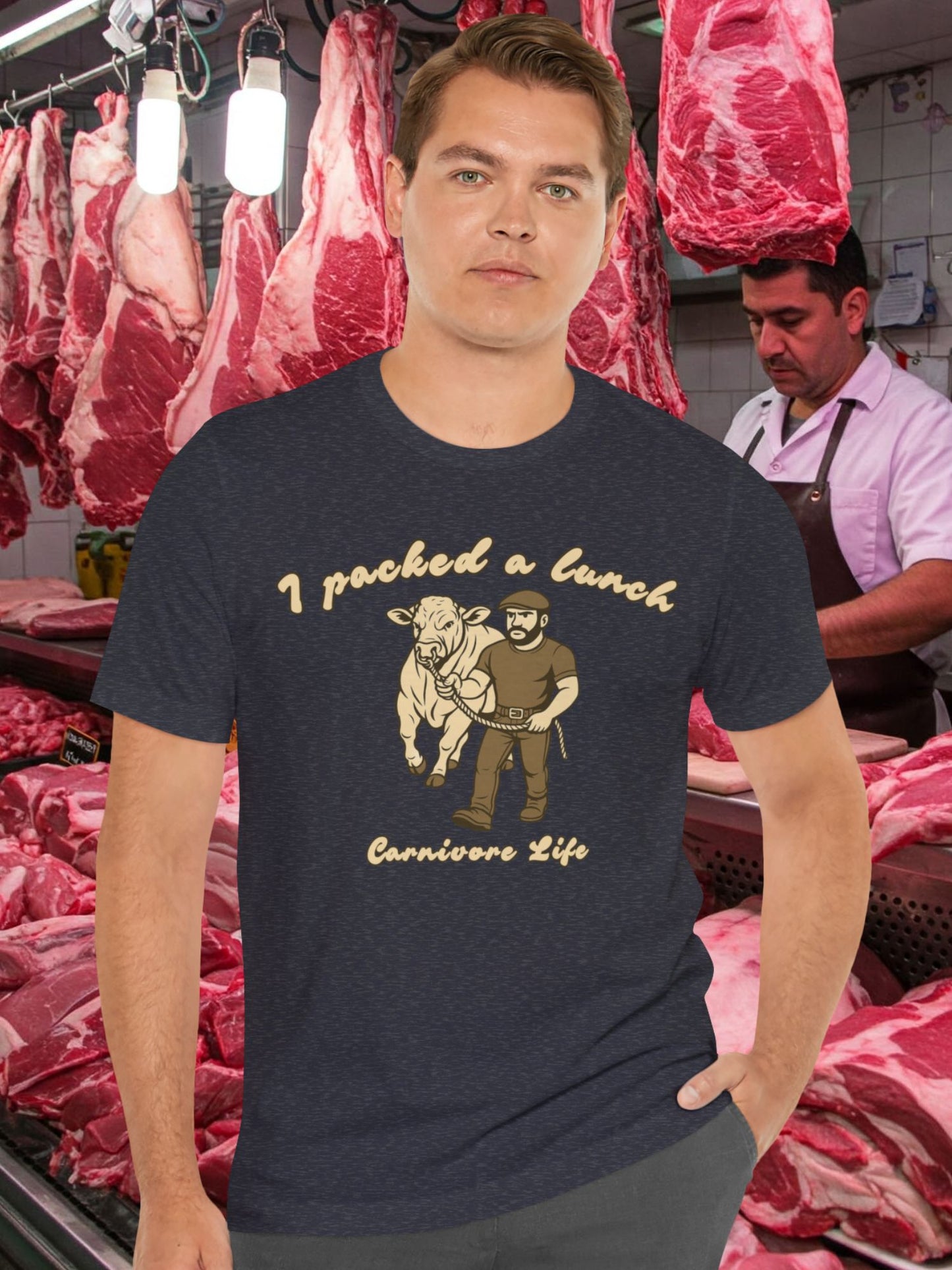 'I Packed a Lunch' Carnivore Diet Unisex T-Shirt, Carnivore Apparel