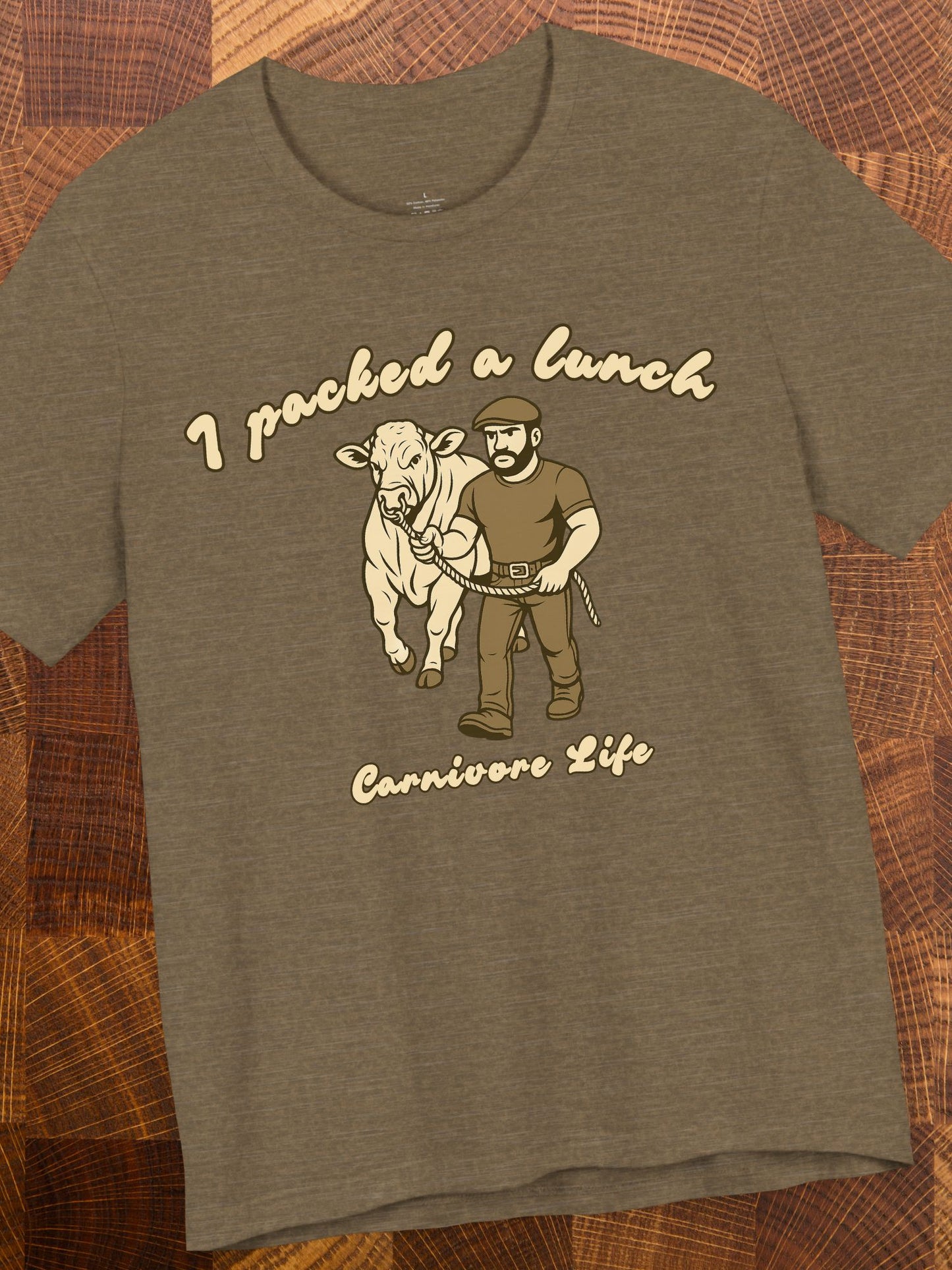 'I Packed a Lunch' Carnivore Diet Unisex T-Shirt, Carnivore Apparel