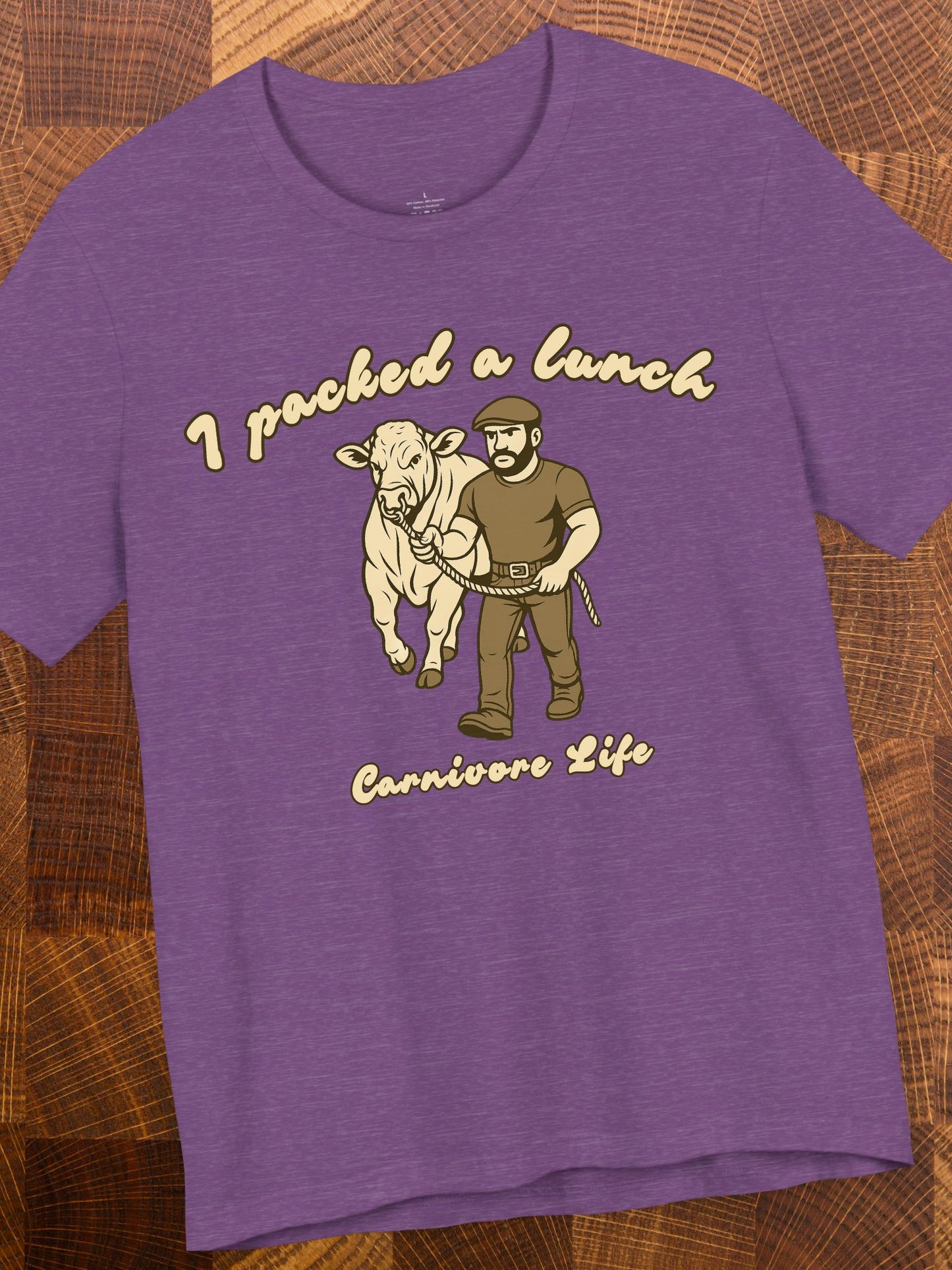 'I Packed a Lunch' Carnivore Diet Unisex T-Shirt, Carnivore Apparel