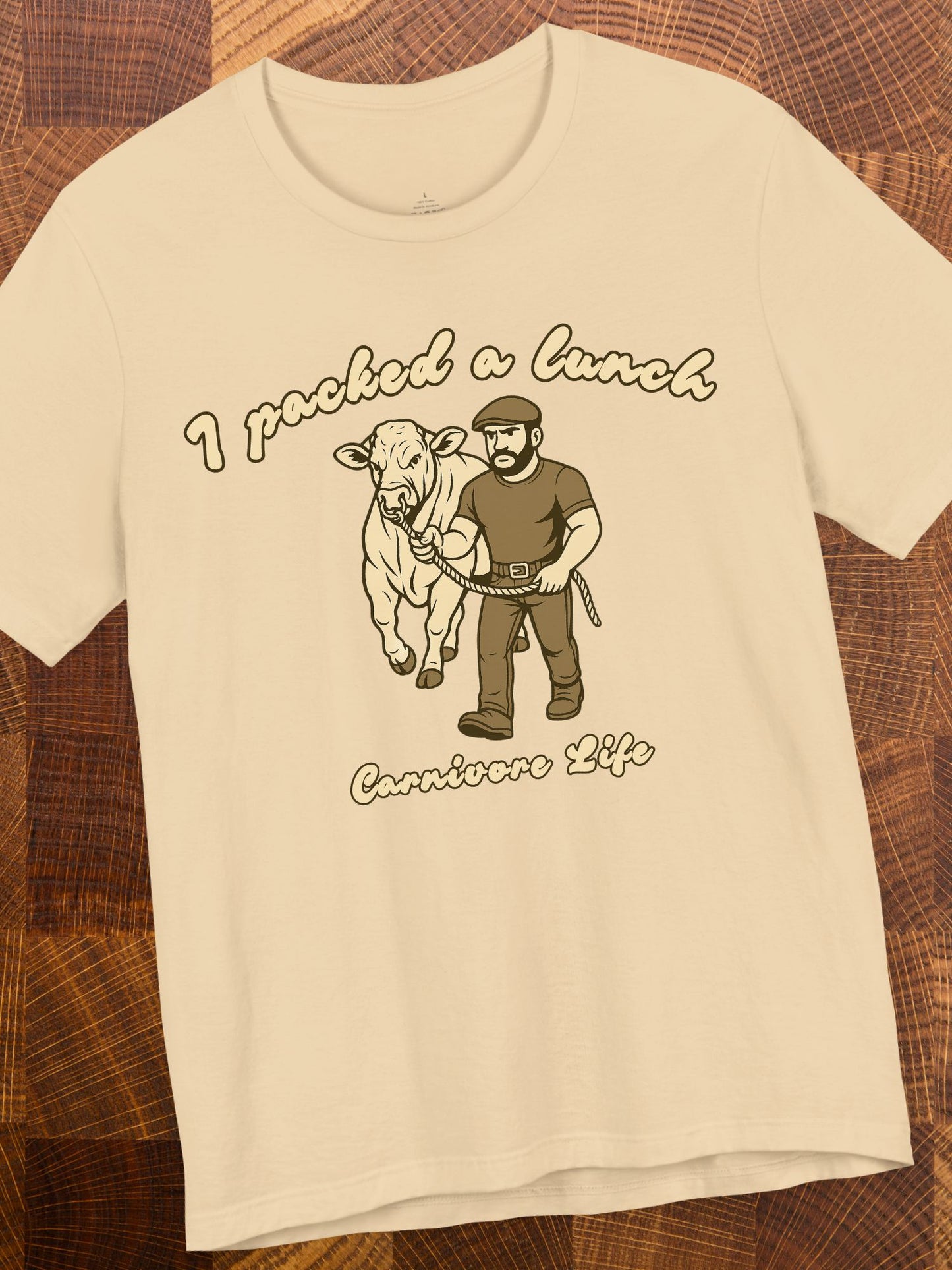 'I Packed a Lunch' Carnivore Diet Unisex T-Shirt, Carnivore Apparel