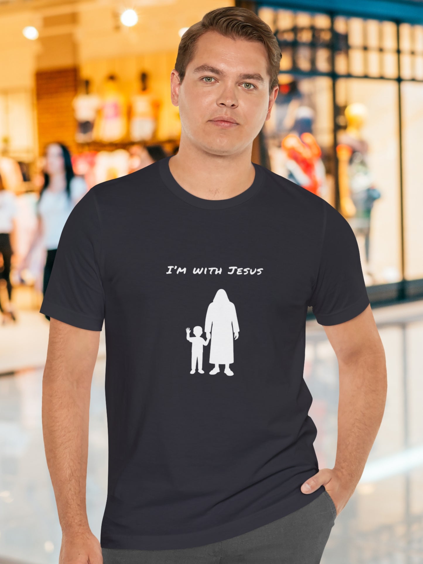 'I'm with Jesus' (boy) Unisex T-Shirt, Jesus Tee, Christian Apparel
