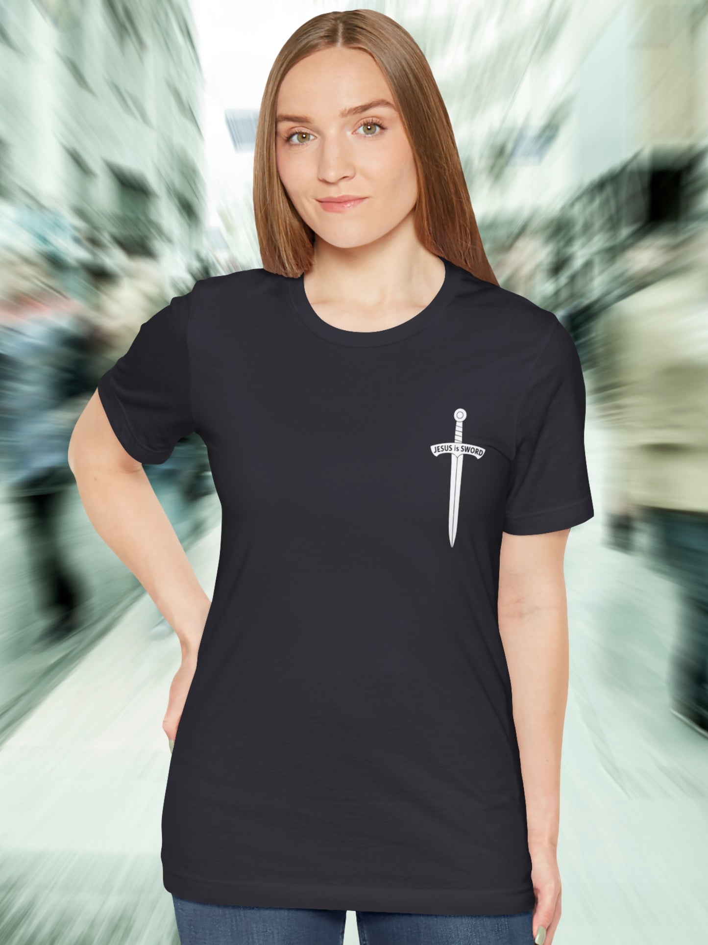 'In the beginning was the Word and the Word was with God, and the Word was God, He was in the beginning with God, The Sword of the Spirit is the Word of God, Jesus is Sword' Unisex T-Shirt, Chrsitian Apparel, Jesus Tee, Bible Verses
