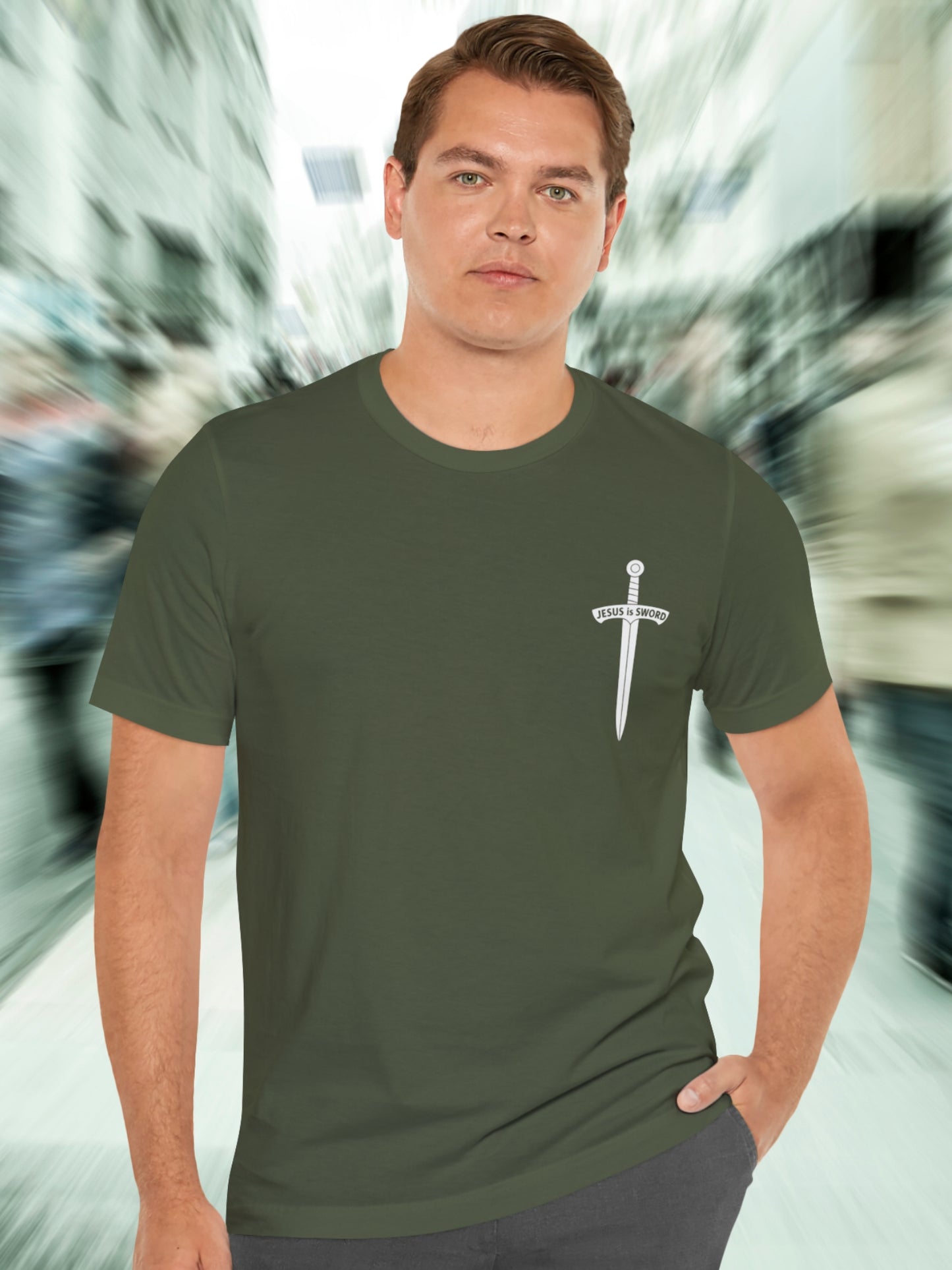'In the beginning was the Word and the Word was with God, and the Word was God, He was in the beginning with God, The Sword of the Spirit is the Word of God, Jesus is Sword' Unisex T-Shirt, Chrsitian Apparel, Jesus Tee, Bible Verses